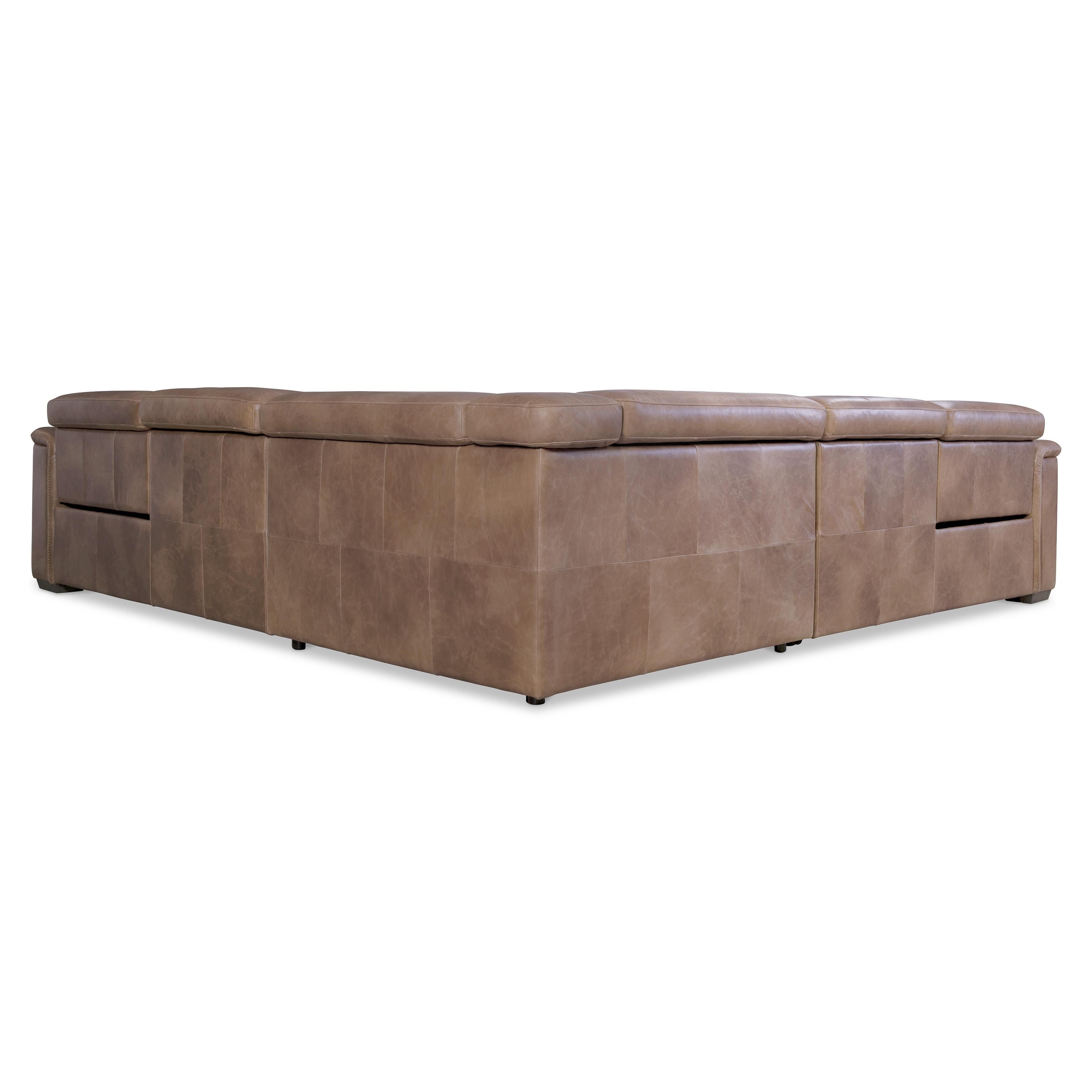 Bernhardt Furniture – Lioni Leather Power Motion Sectional