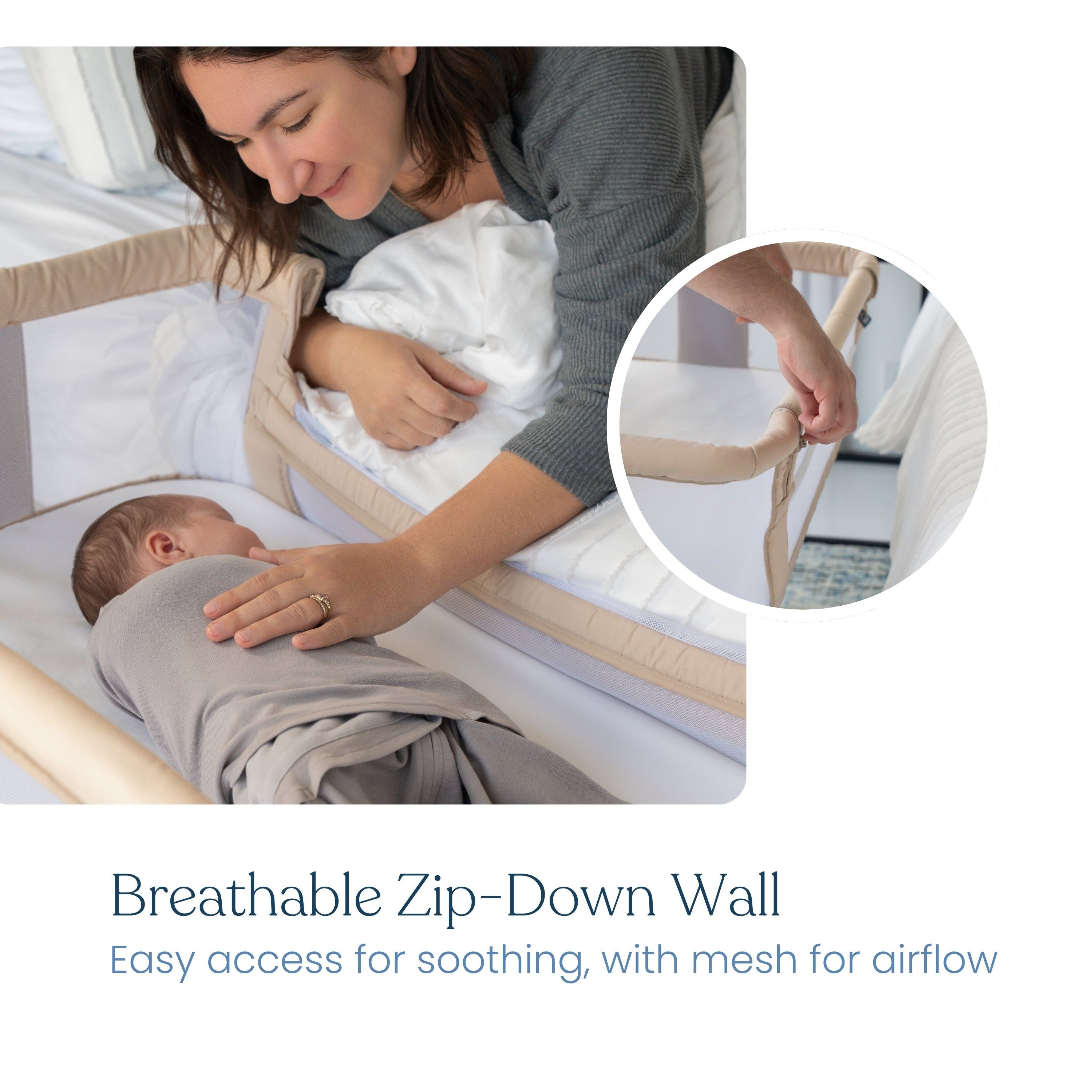 2-in-1 Bedside Bassinet Sleeper