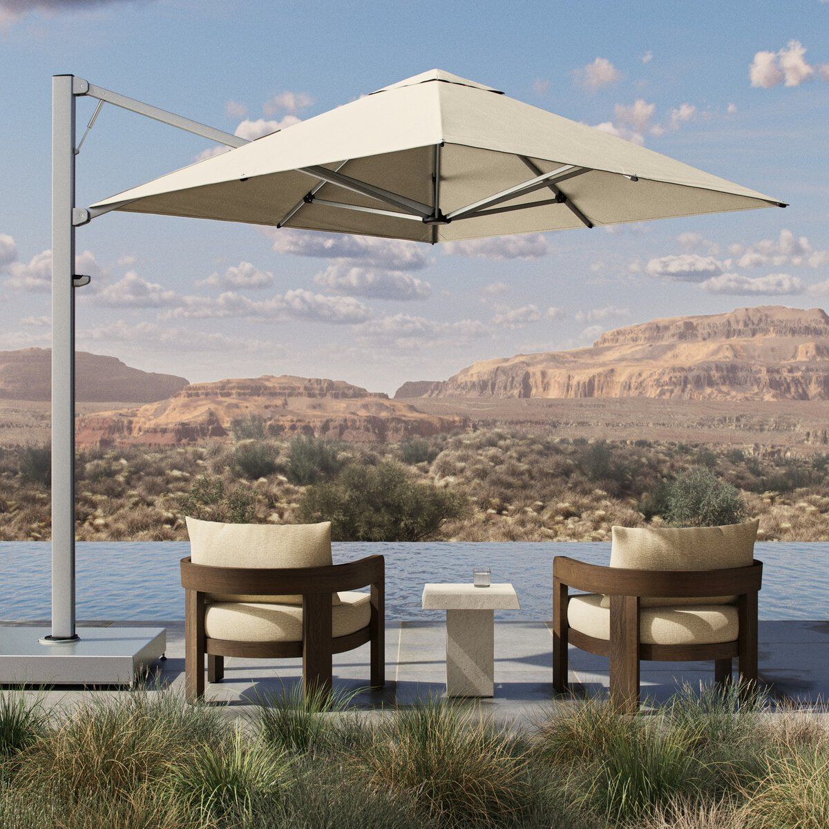 Shadowspec Serenity Outdoor Square Umbrella