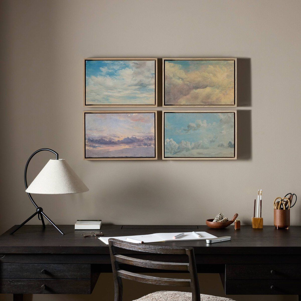 Cloud Study Set Of 4 By John Constable