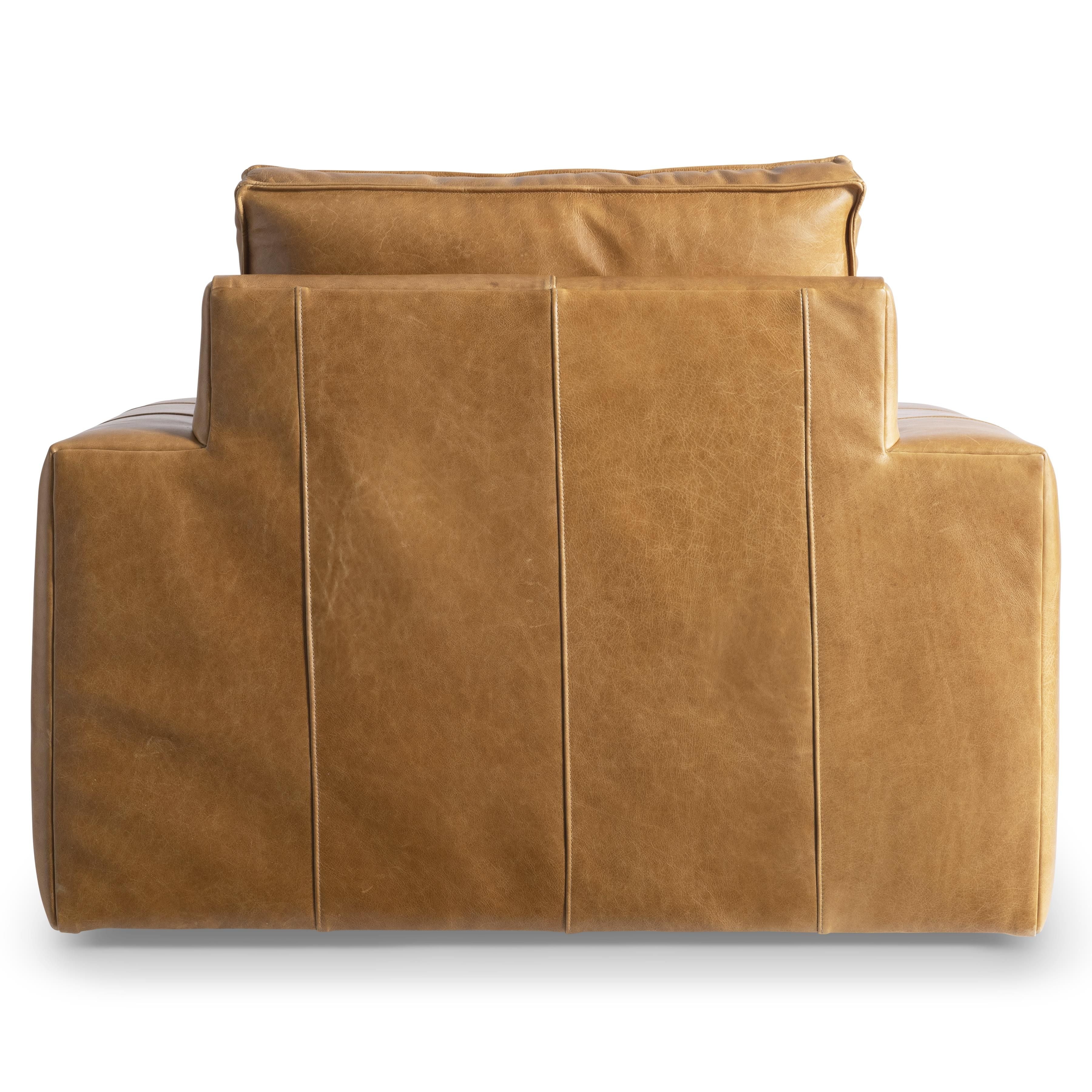 Bernhardt Furniture Nest Leather Swivel Chair