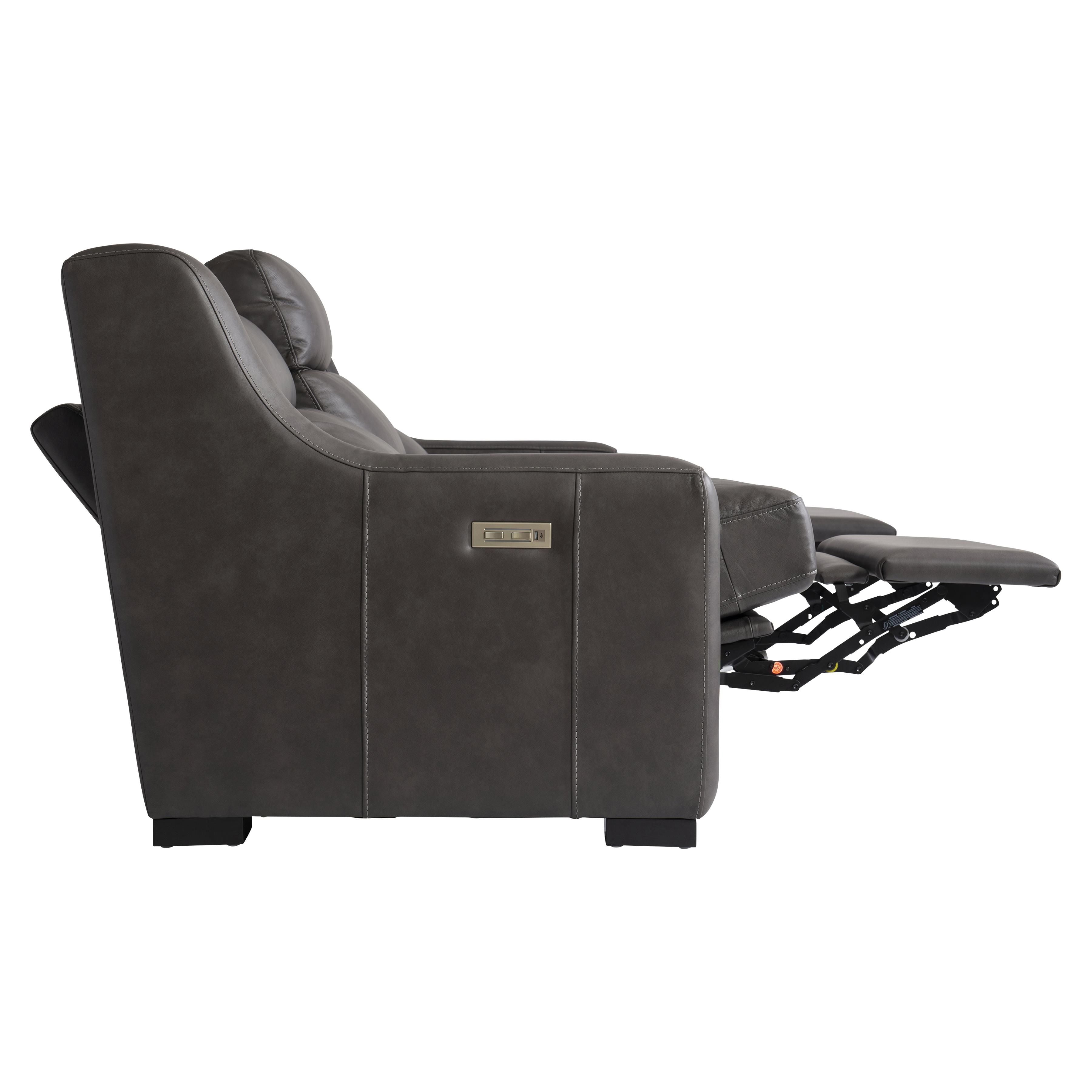 Bernhardt Germain Leather Power Motion Sofa