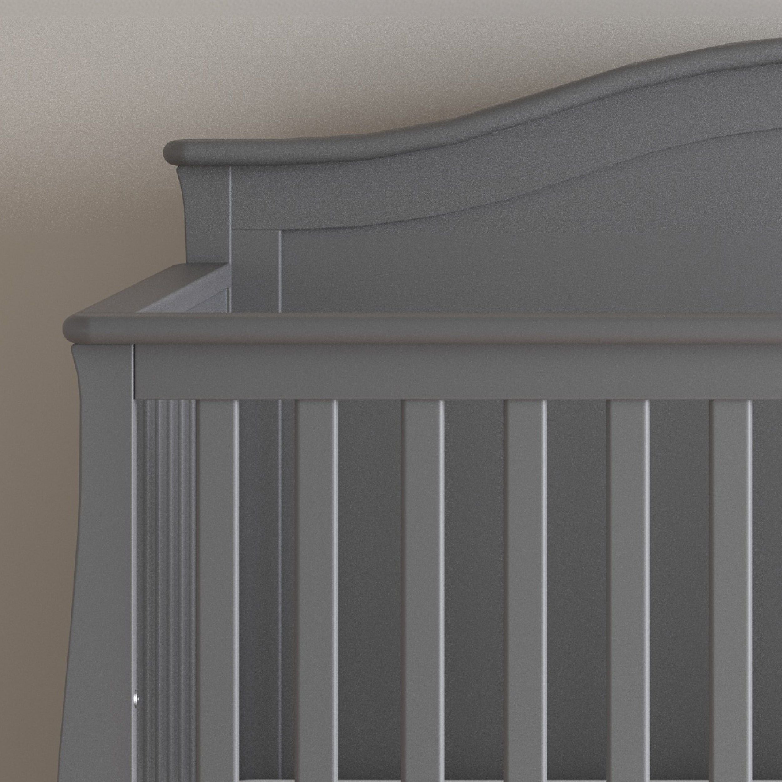 Camden 4-in-1 Convertible Crib, Cool Grey