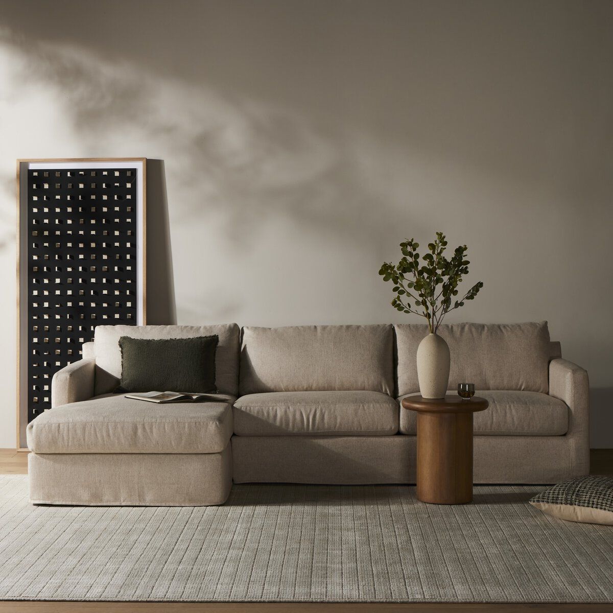 Hampton 2-piece Slipcover Sectional