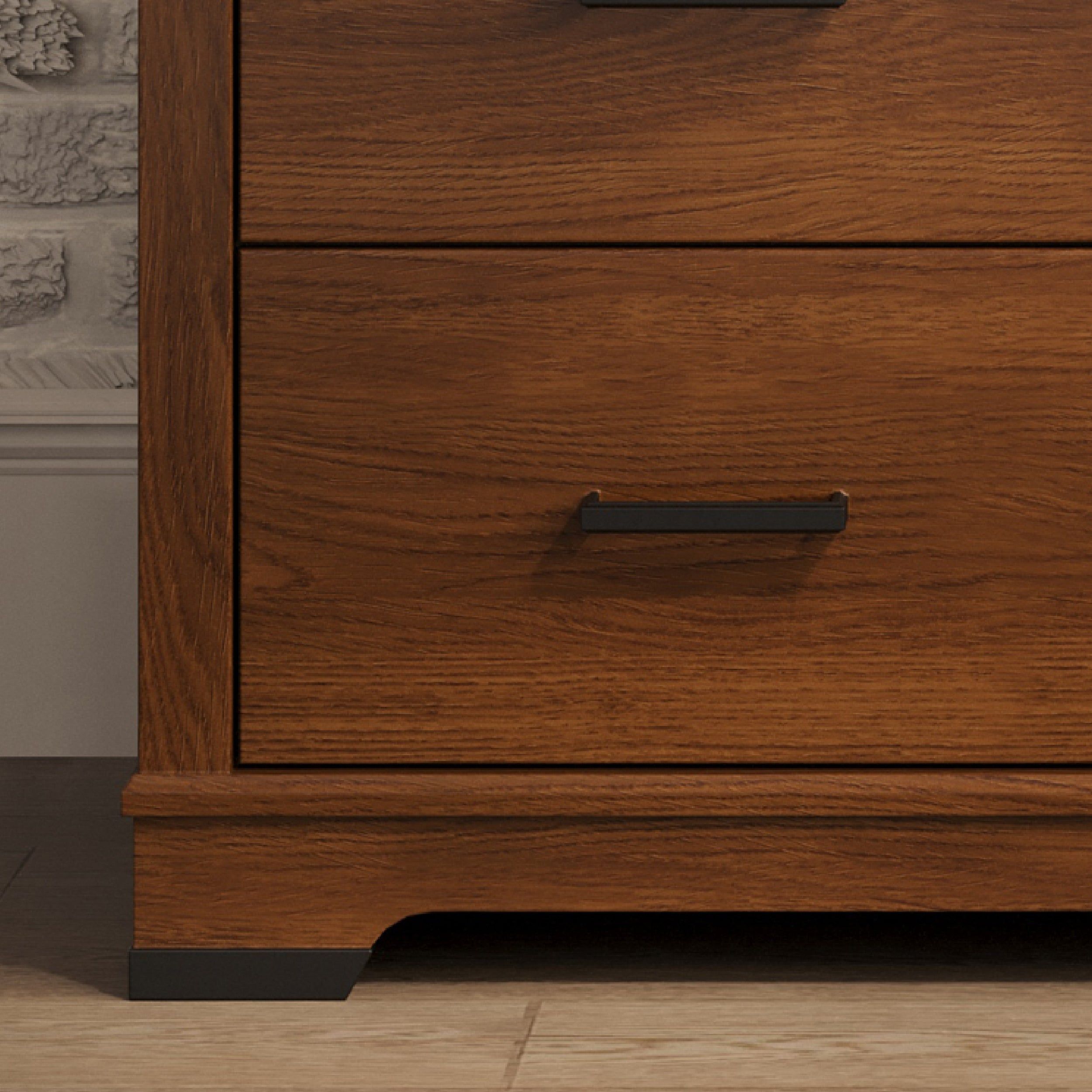 Redmond 3 Drawer Dresser, Coach Cherry