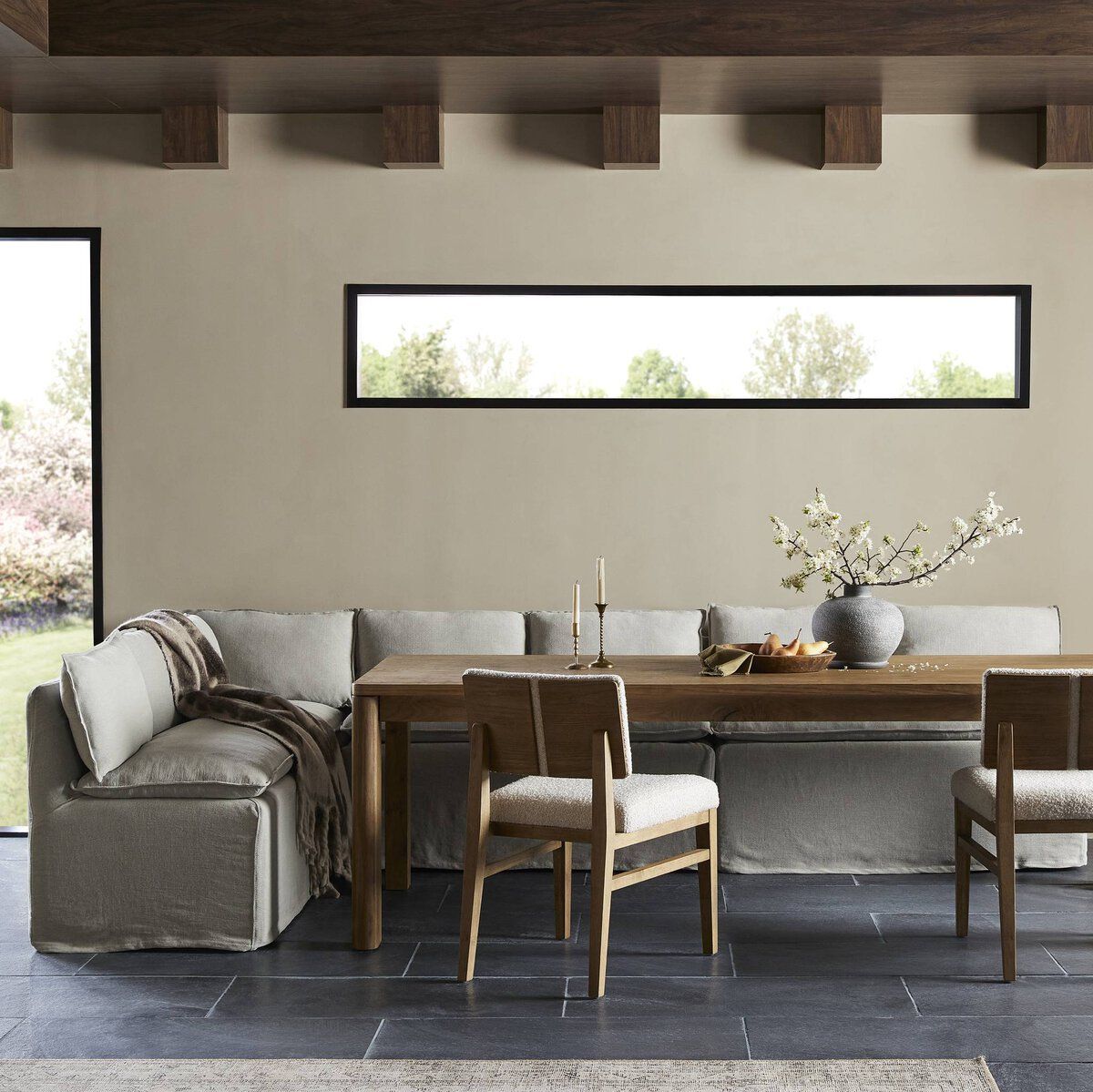 Build Your Own: Andre Slipcover Dining Banquette