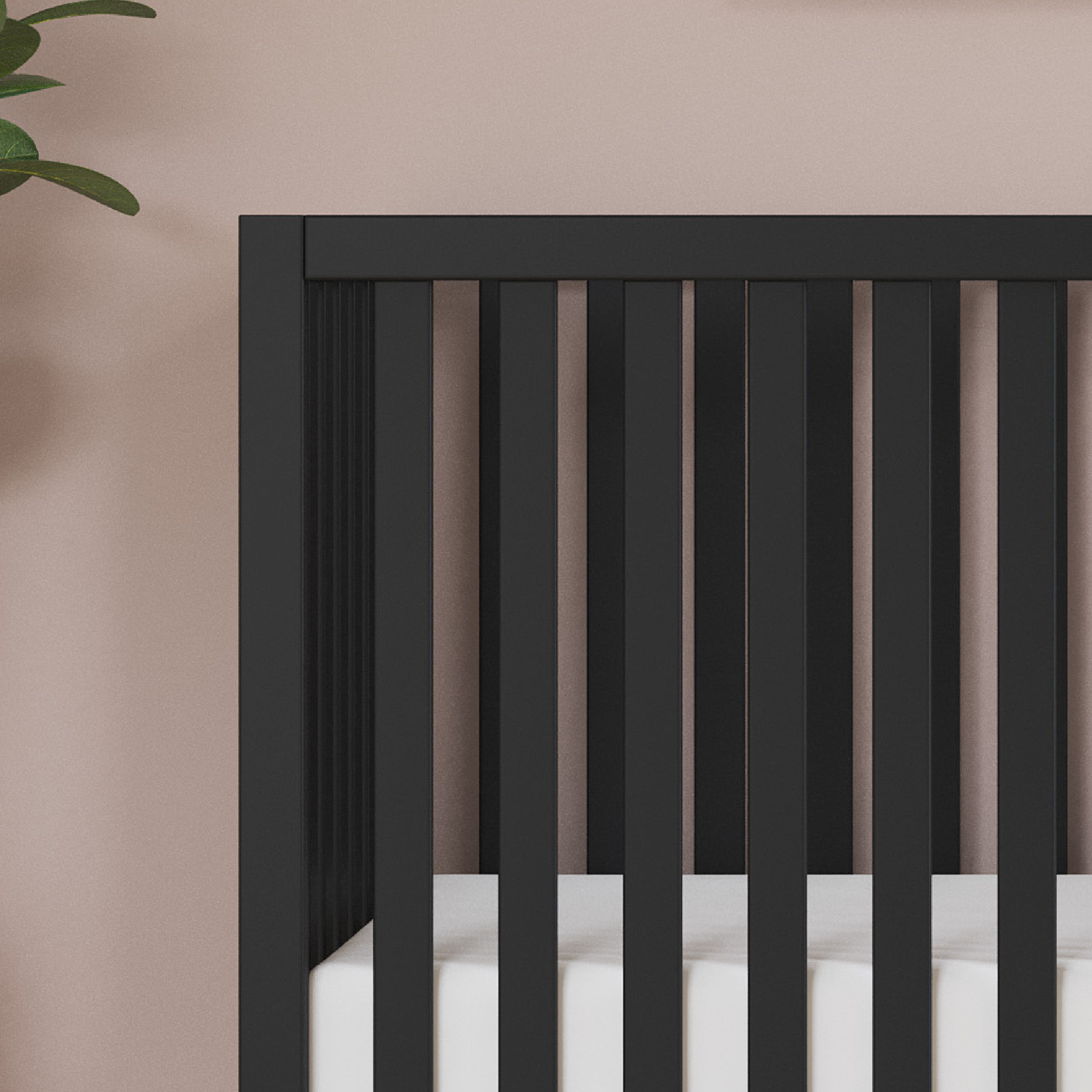 Soho 4-in-1 Convertible Crib, Ebony