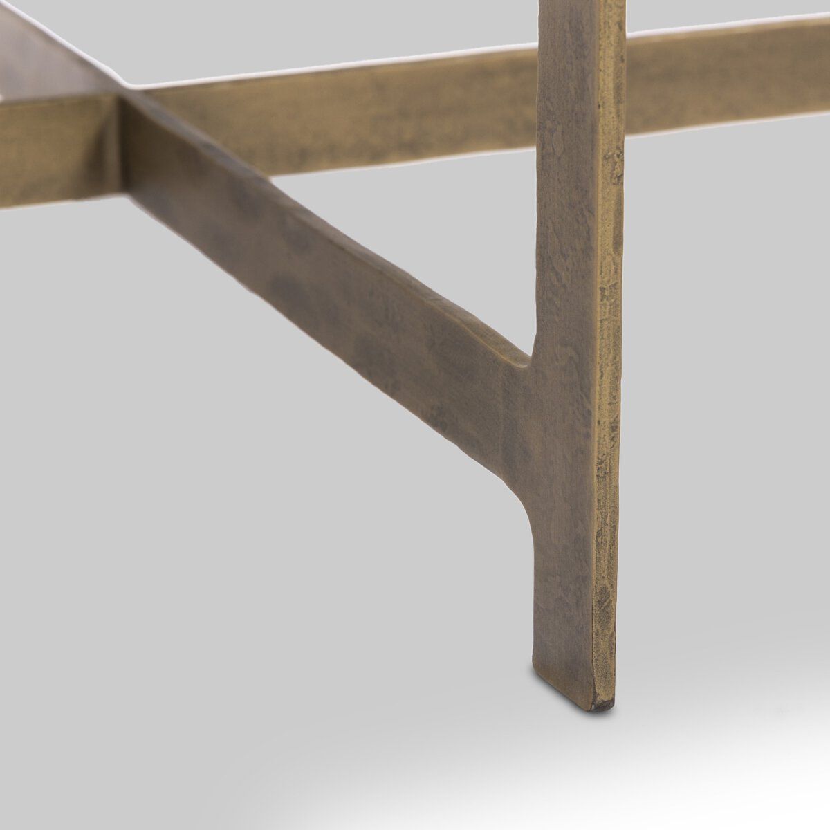 Hammered Iron End Table