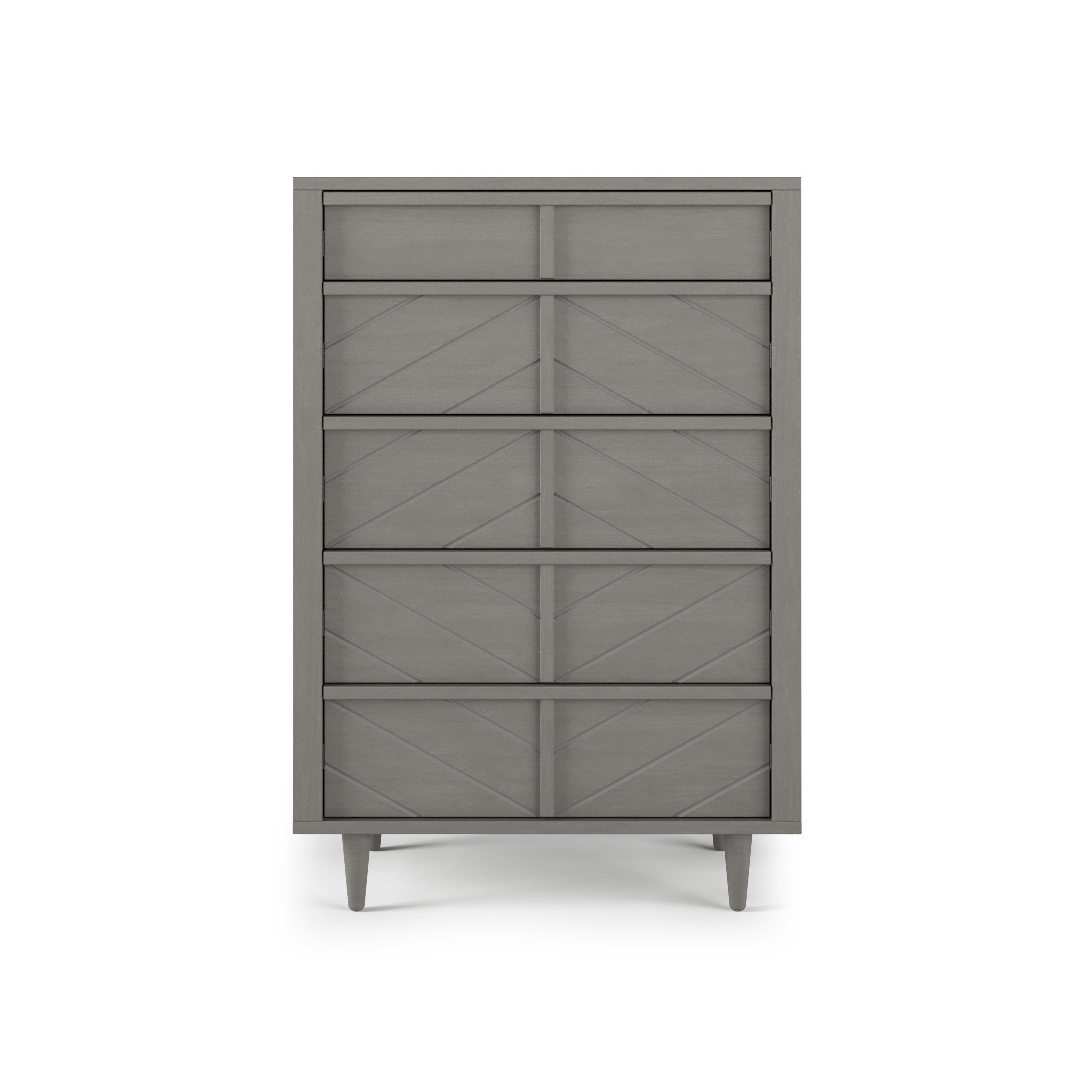 Surrey Hill 5 Drawer Chest, Lunar Gray