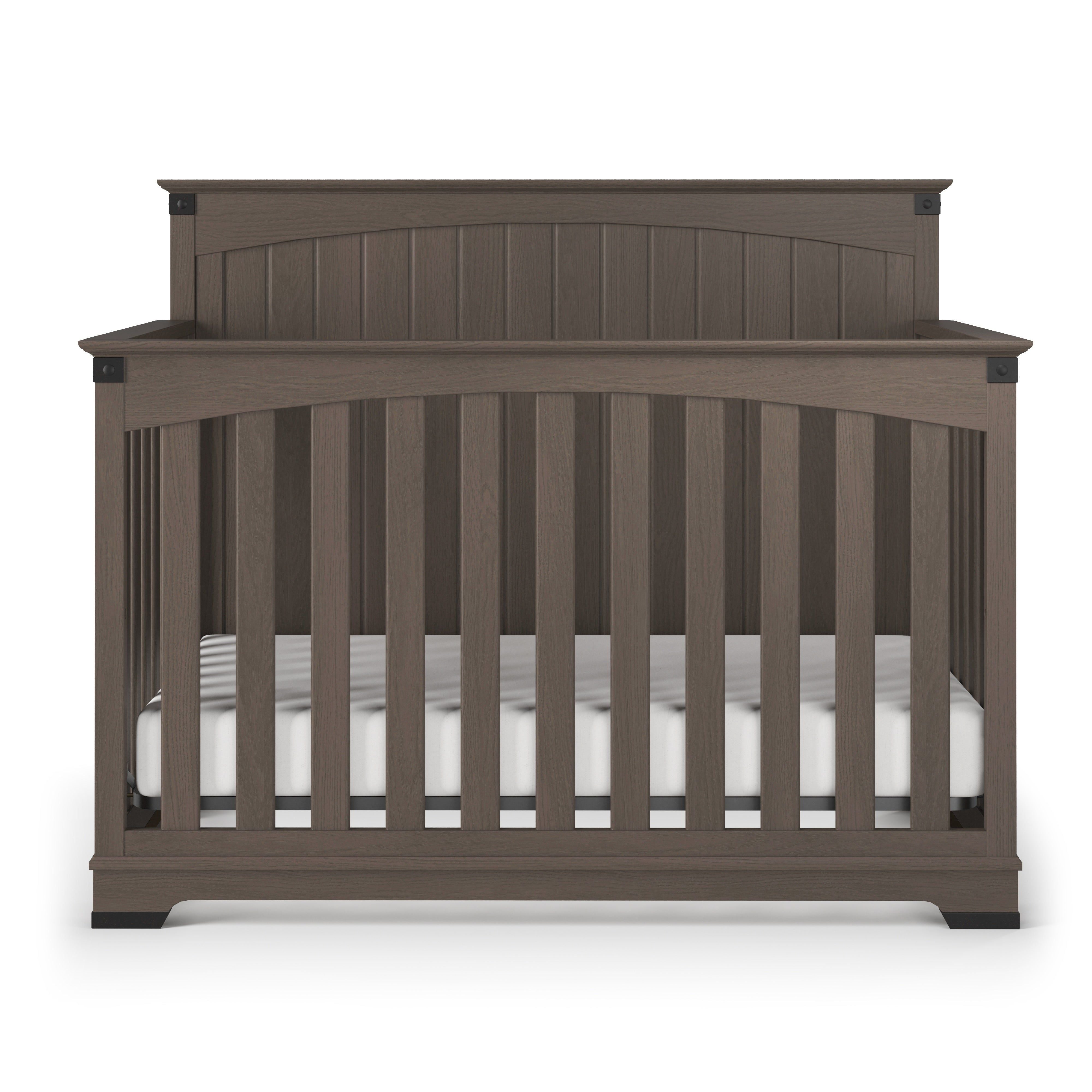 Redmond Full Panel 4-in-1 Convertible Crib, Dapper Gray