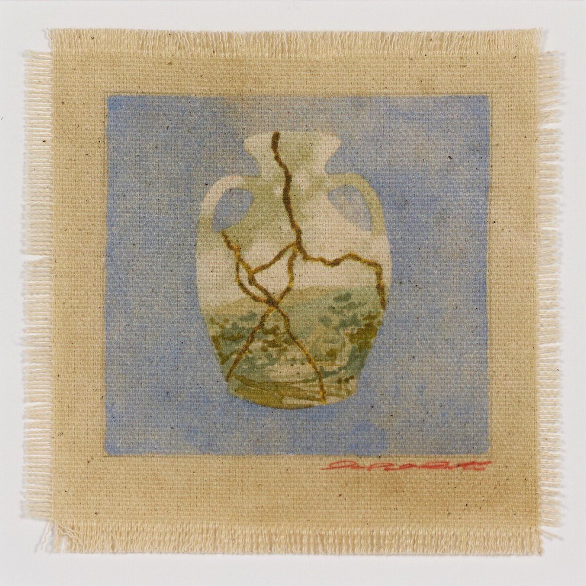 Poetic Mend Blue 2 By Laurel-dawn Latshaw