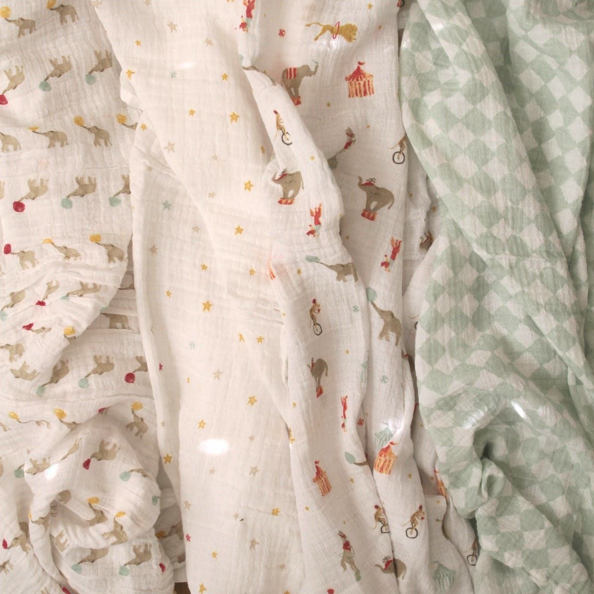 Essentials Cotton Muslin Swaddle Blanket 4 Pack