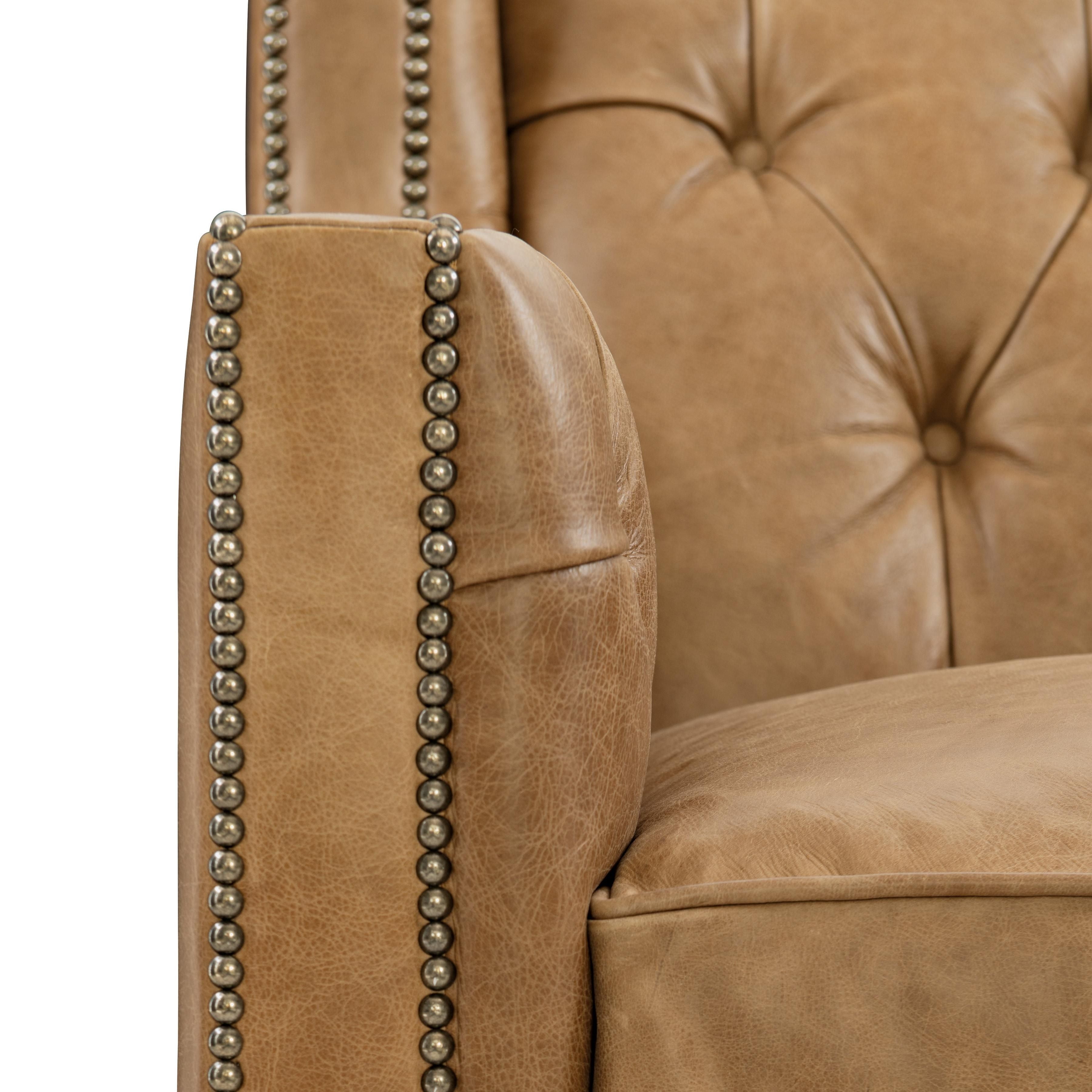 Bernhardt Candace Leather Swivel Chair
