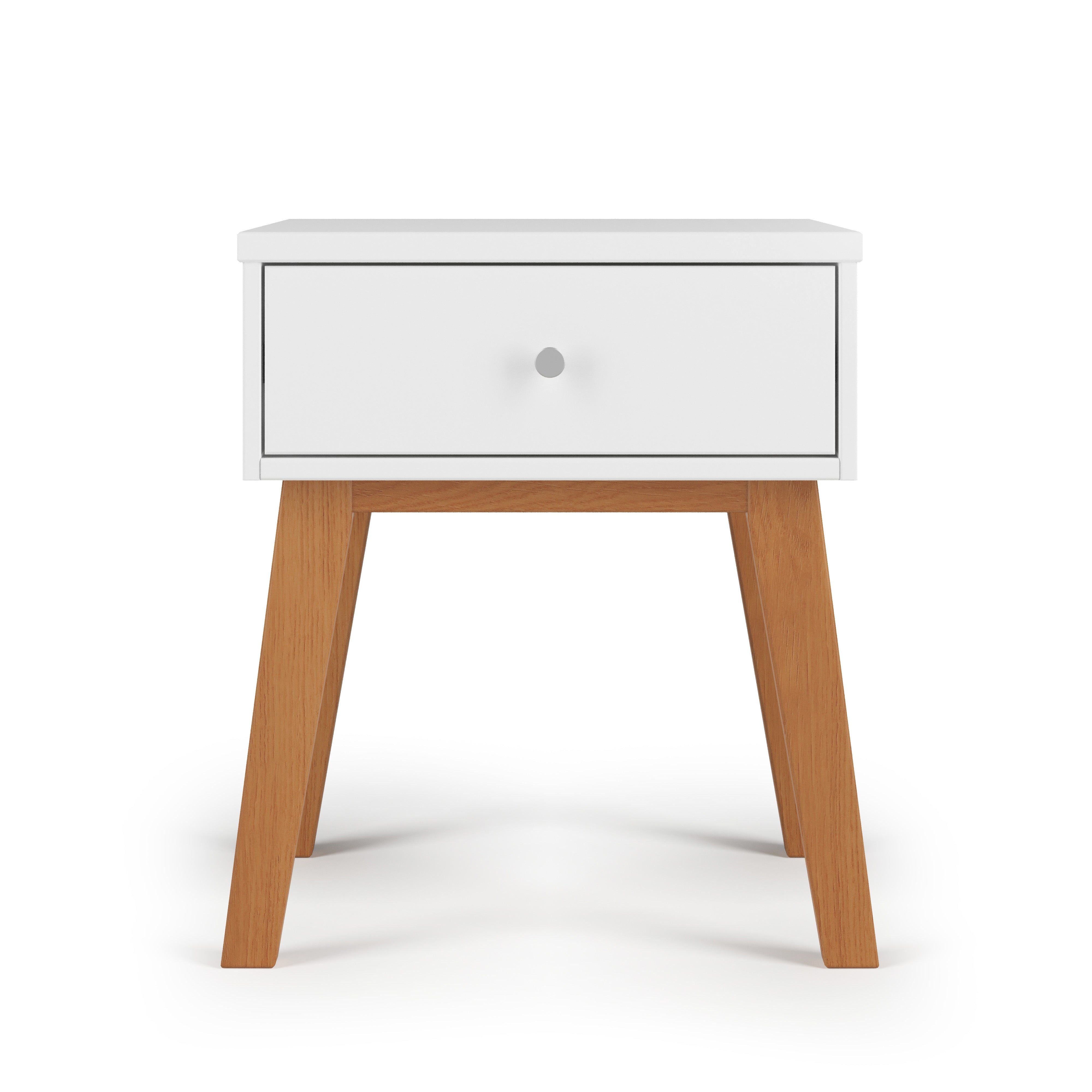 Soho Nightstand White Natural