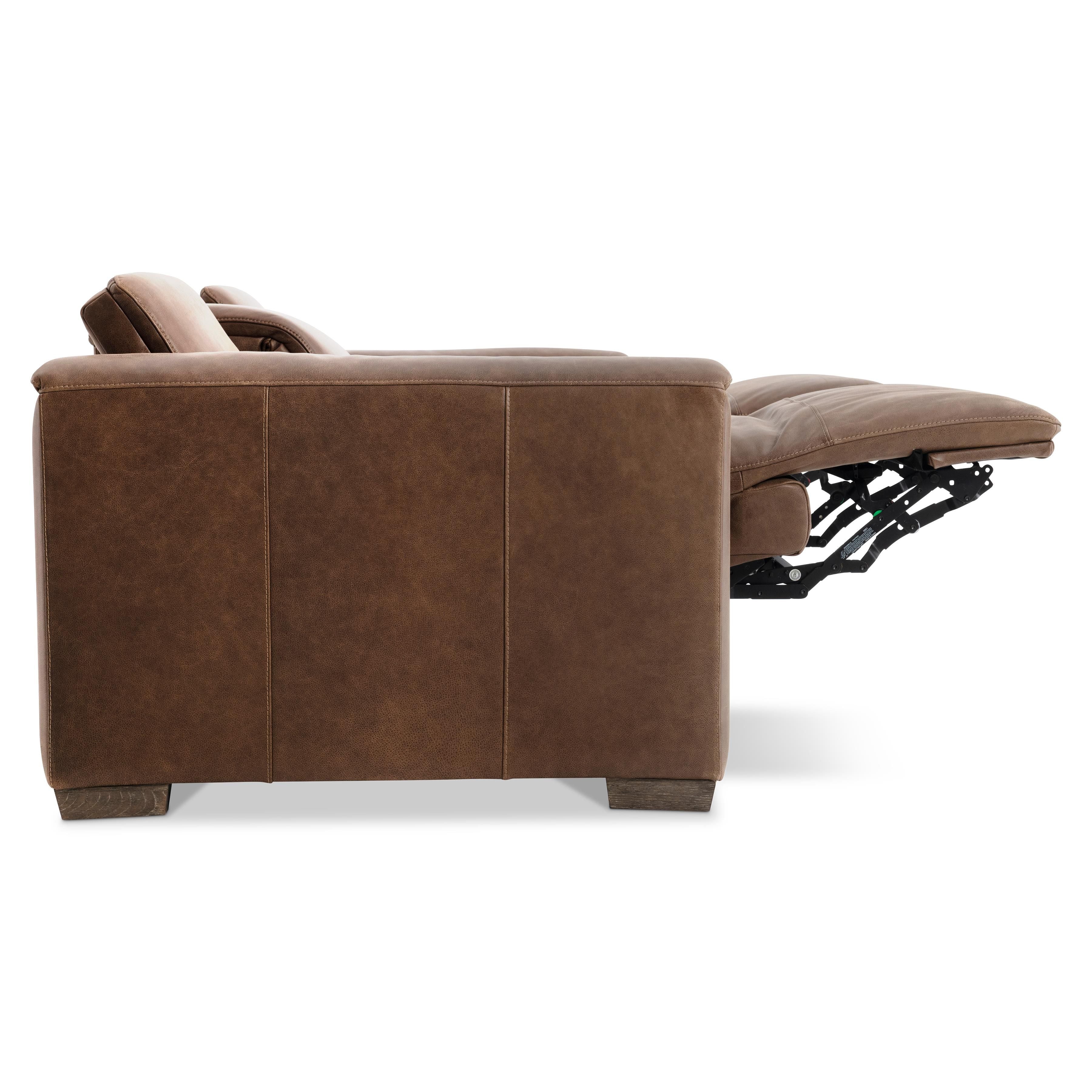 Bernhardt Furniture – Billings Leather Power Motion Sofa