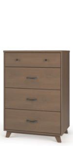 Soho 4 Drawer Chest, Dusty Heather