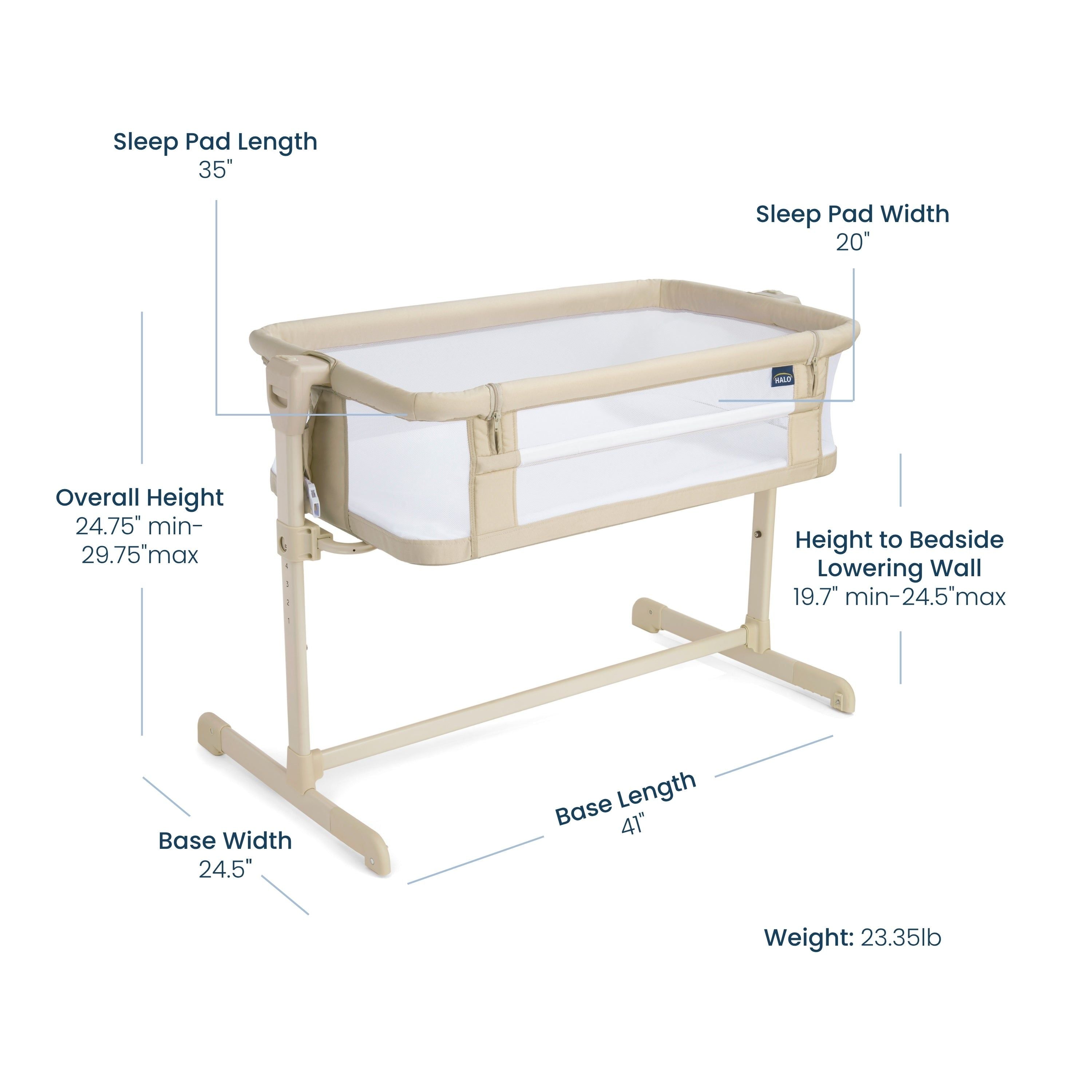 2-in-1 Bedside Bassinet Sleeper
