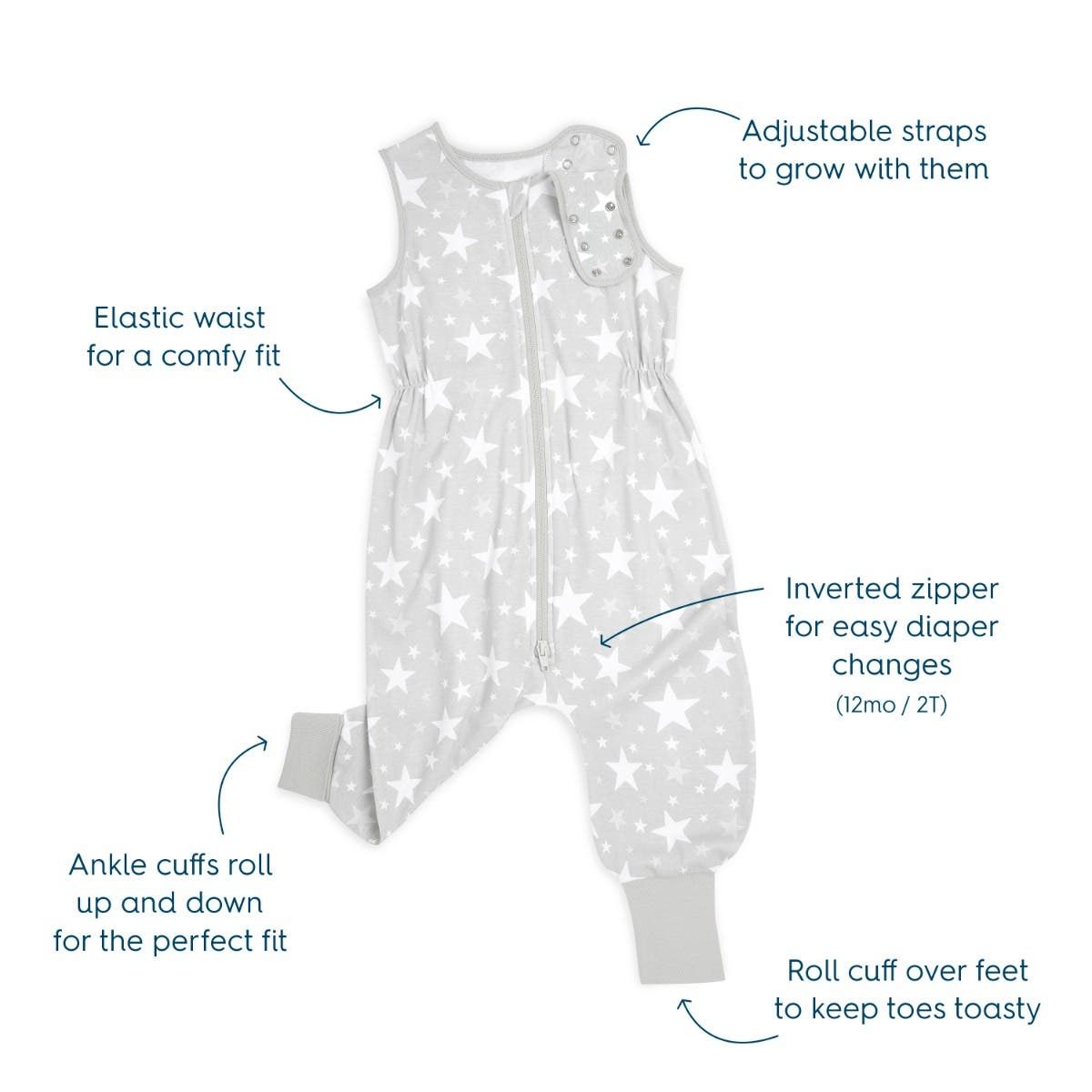 Halo Sleep Toddler 100% Cotton Tog 0.5 Sleepsack