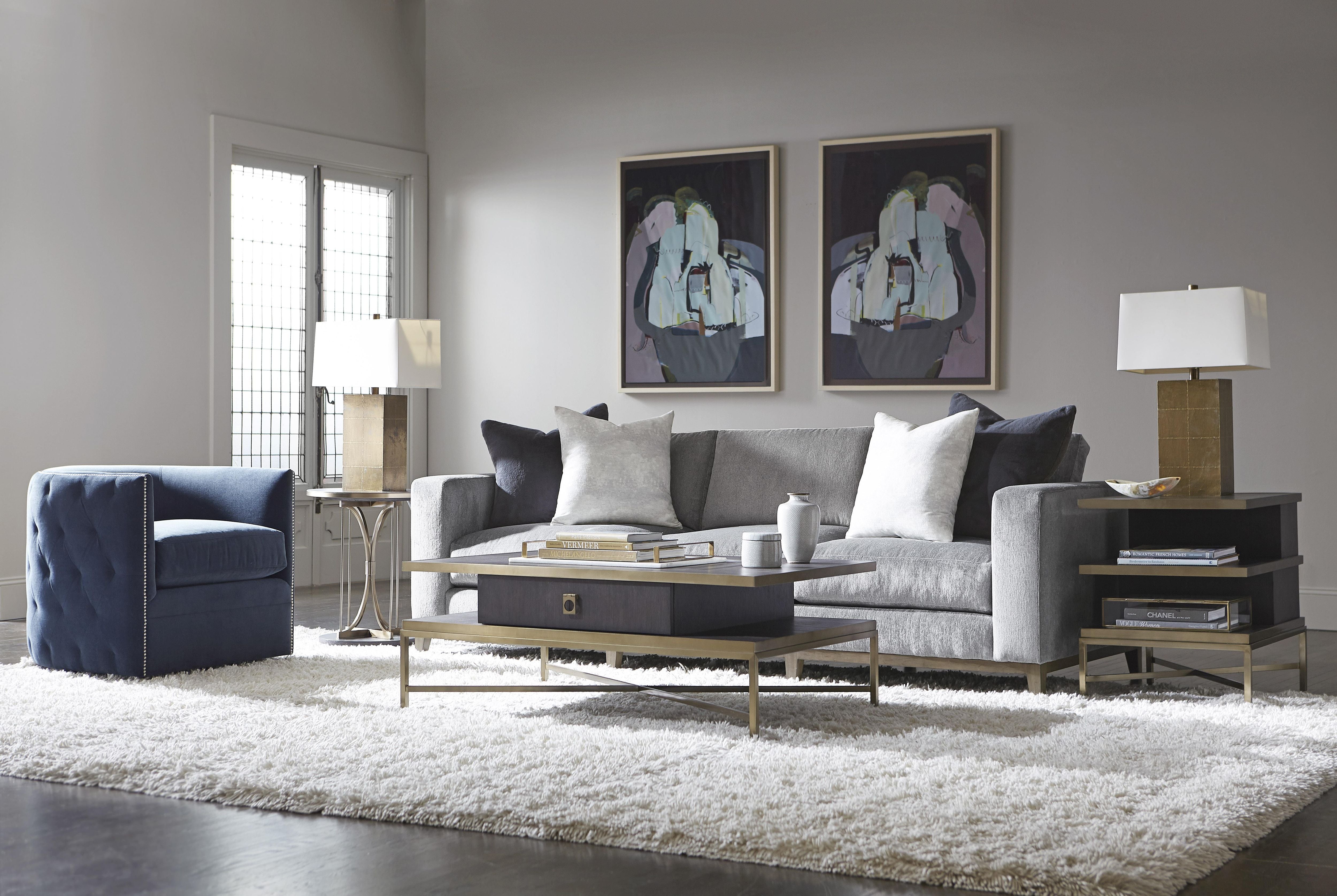 Bernhardt Palazzo Fabric Swivel Chair