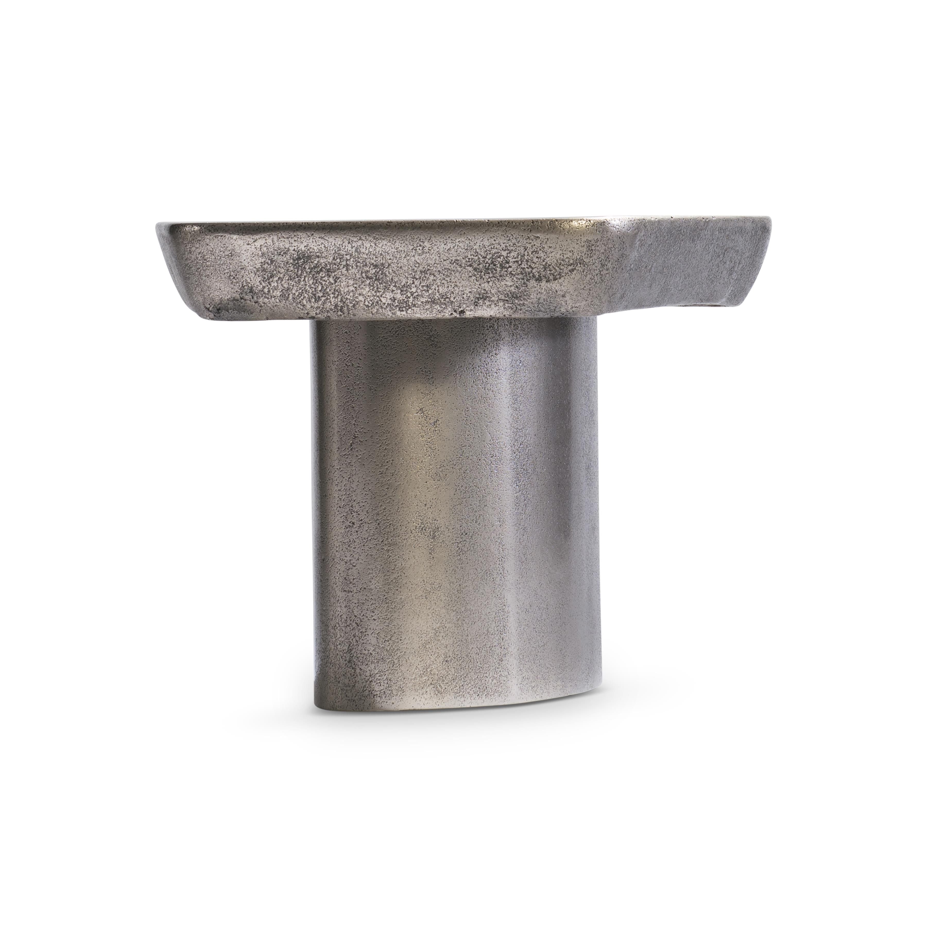 Bernhardt Clawson Cocktail Table Cast Aluminum Graphite