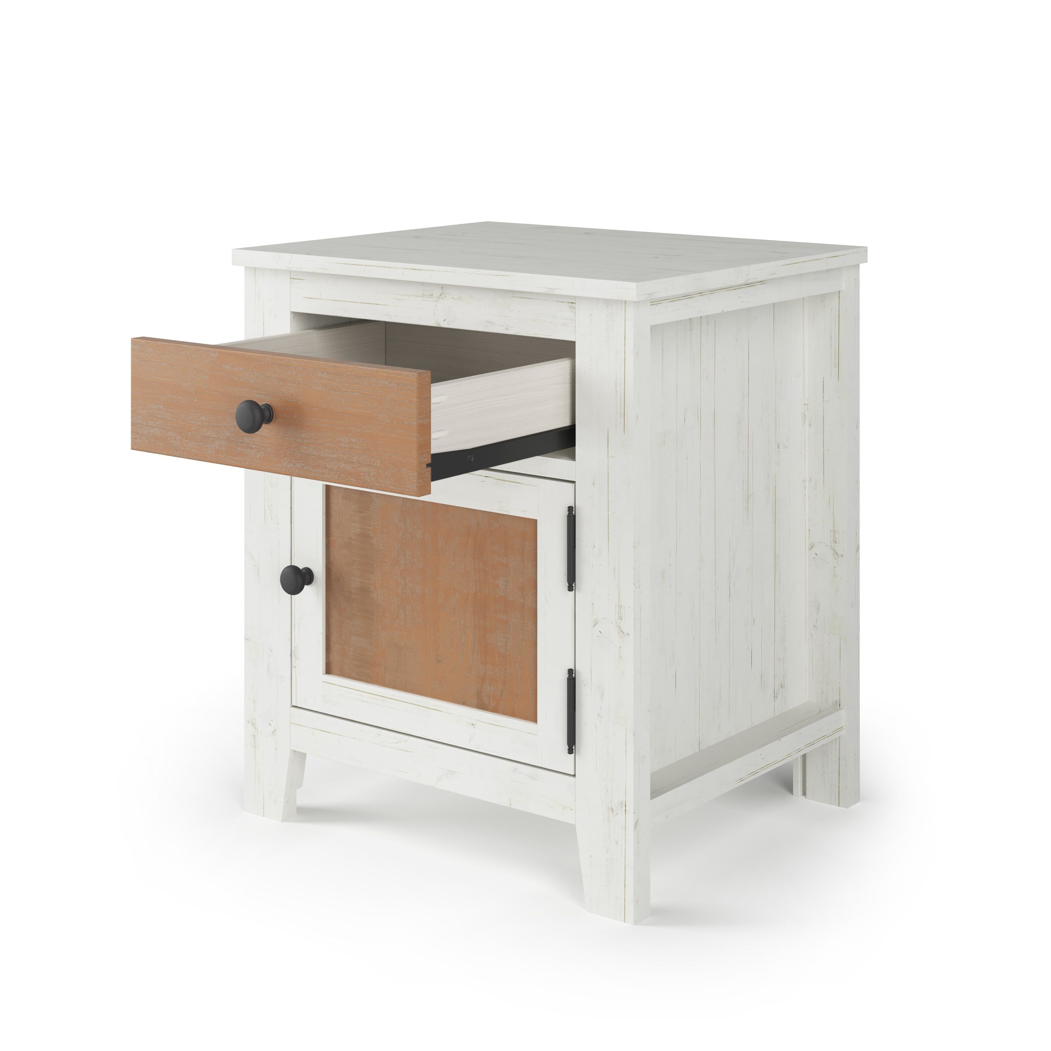 Ocean Grove Nightstand, White/Brown
