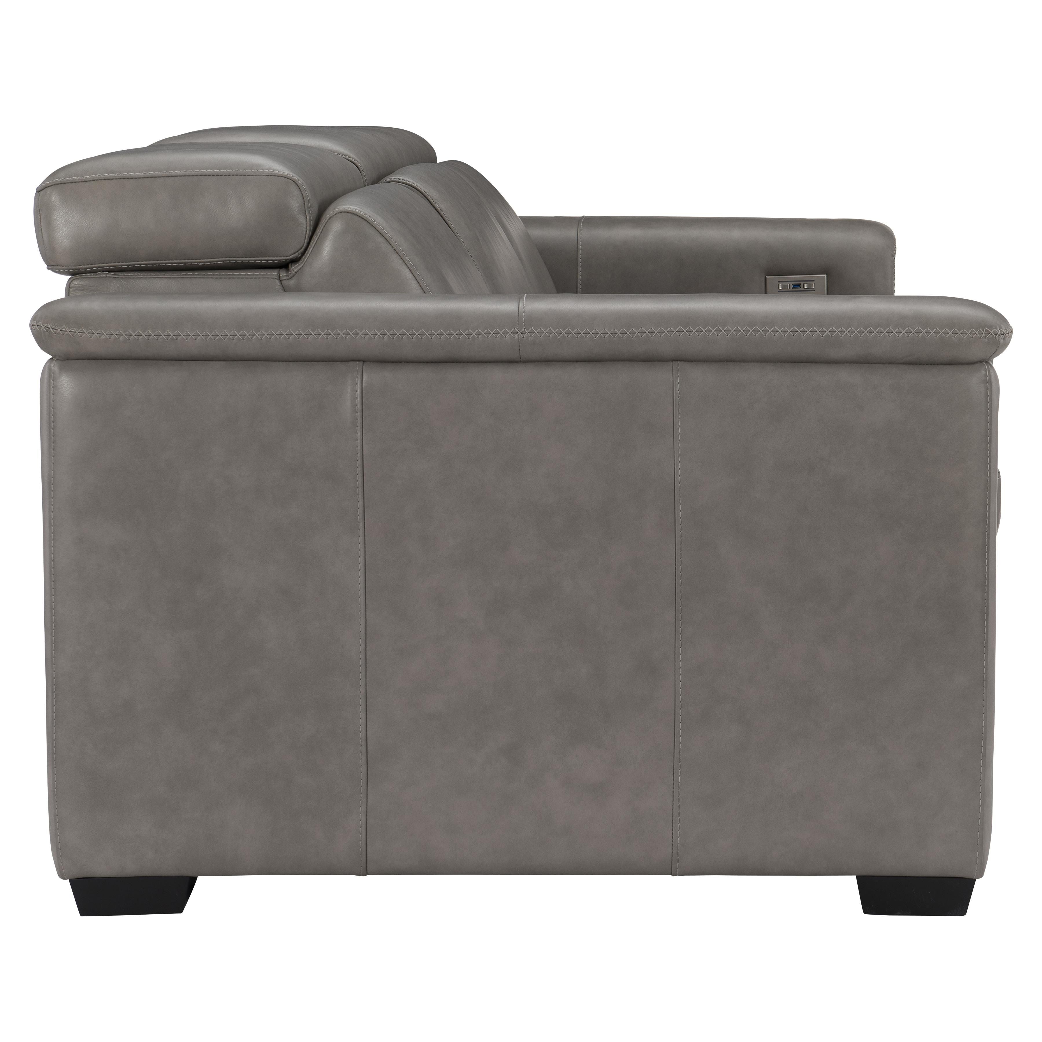 Bernhardt Furniture Lioni Leather Power Motion Sofa