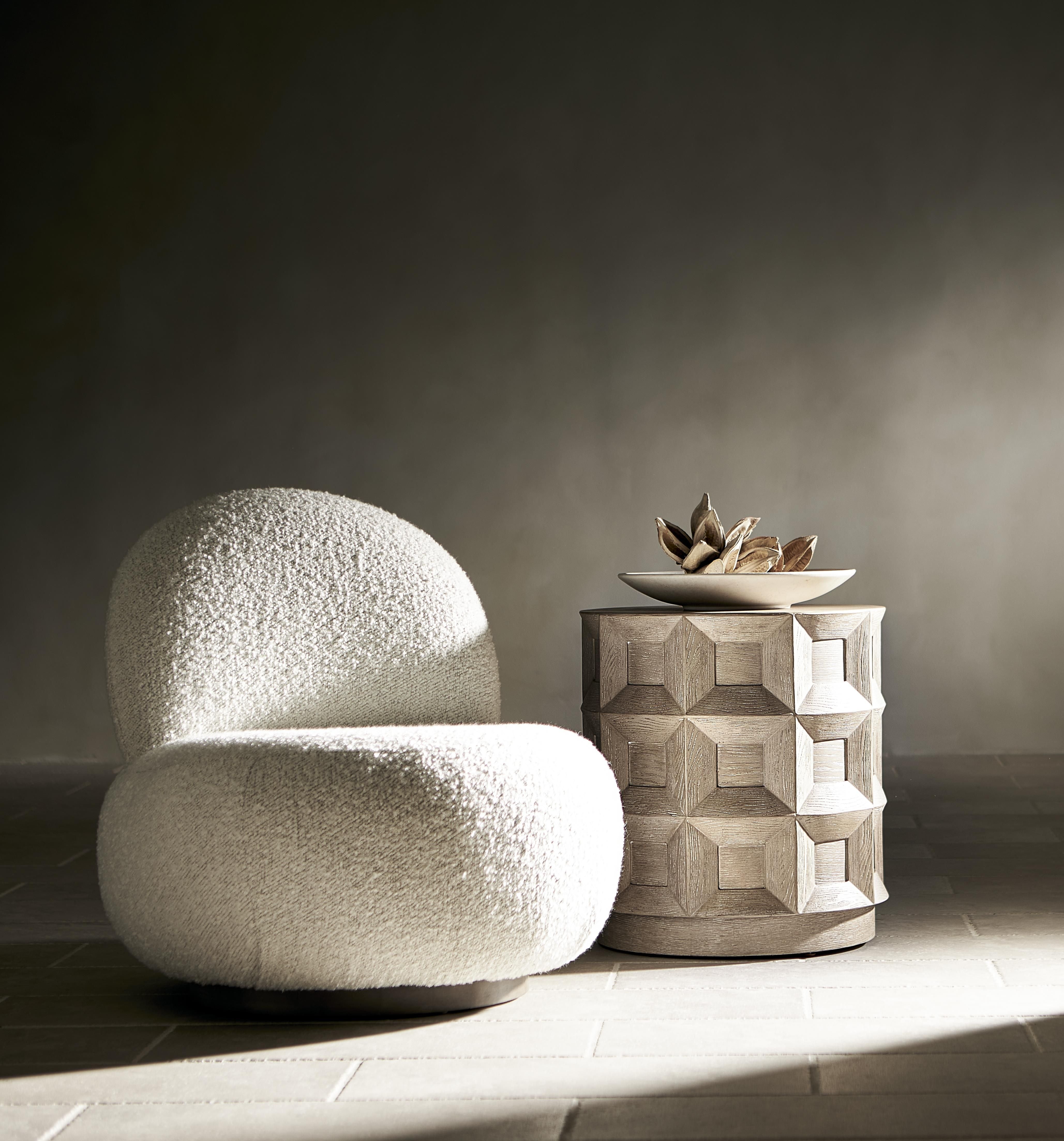 Bernhardt Furniture Lulu Fabric Swivel Chair