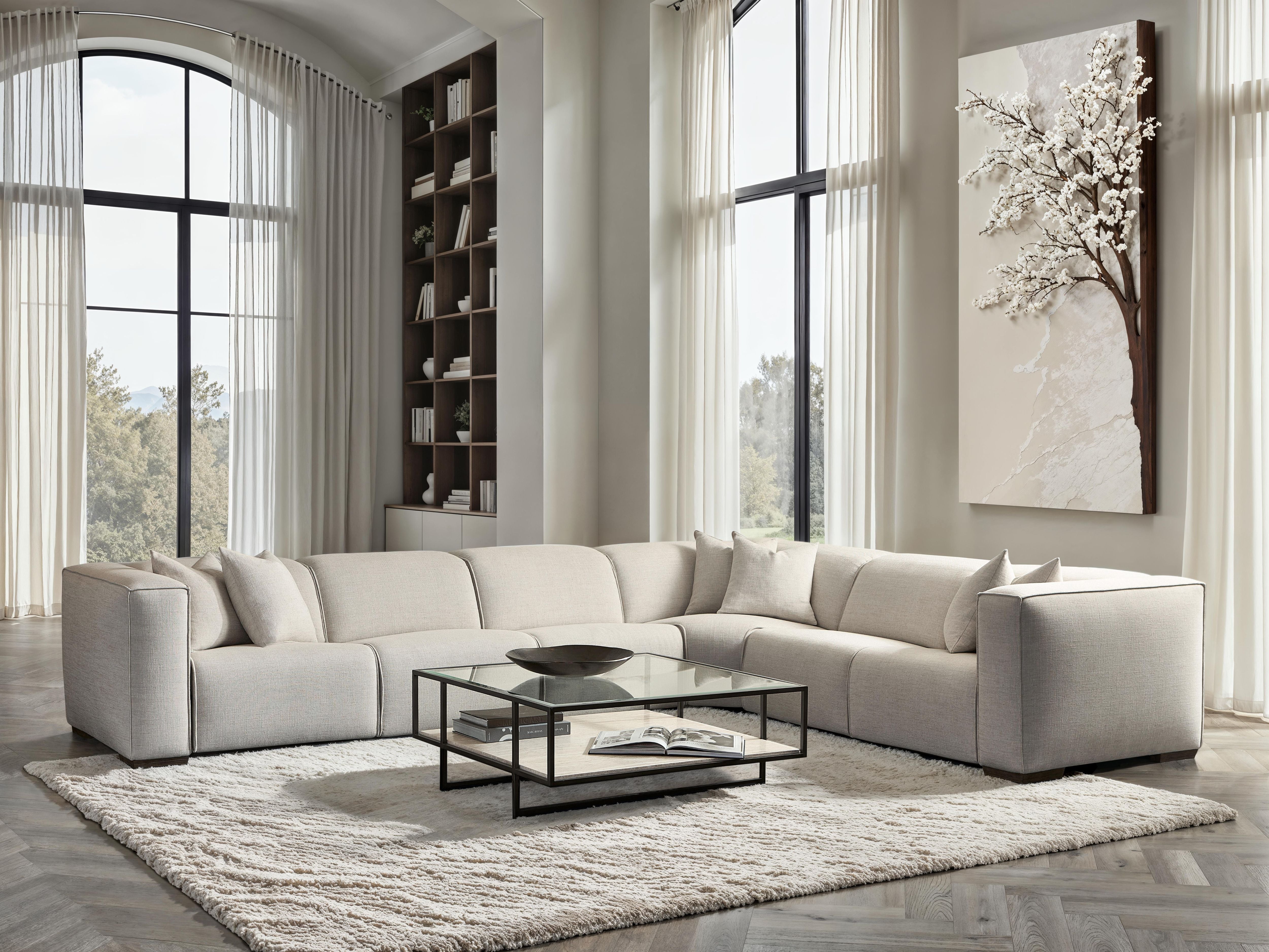 Bernhardt Furniture Bliss Fabric Power Motion Sectional