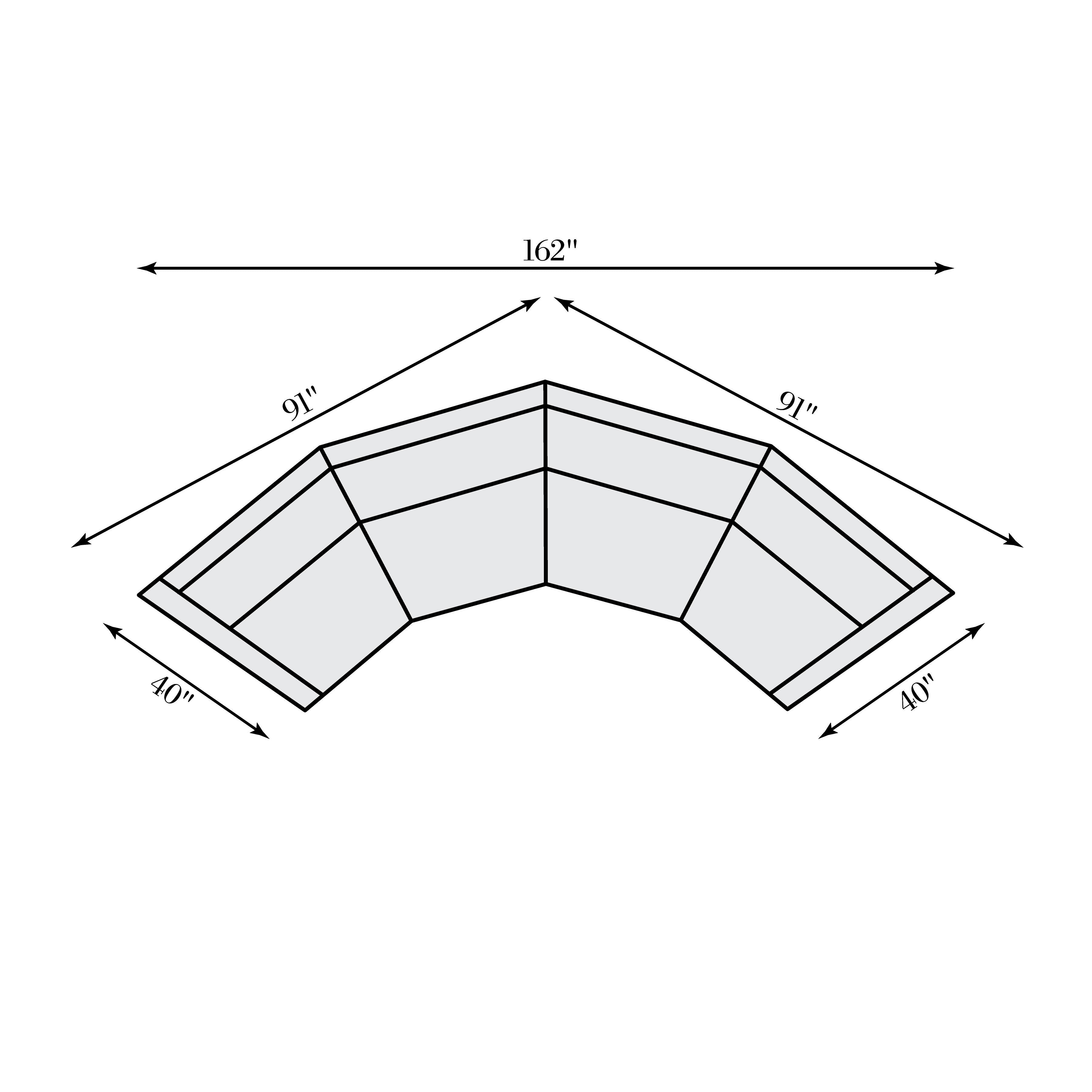 Bernhardt Soleil Fabric Sectional