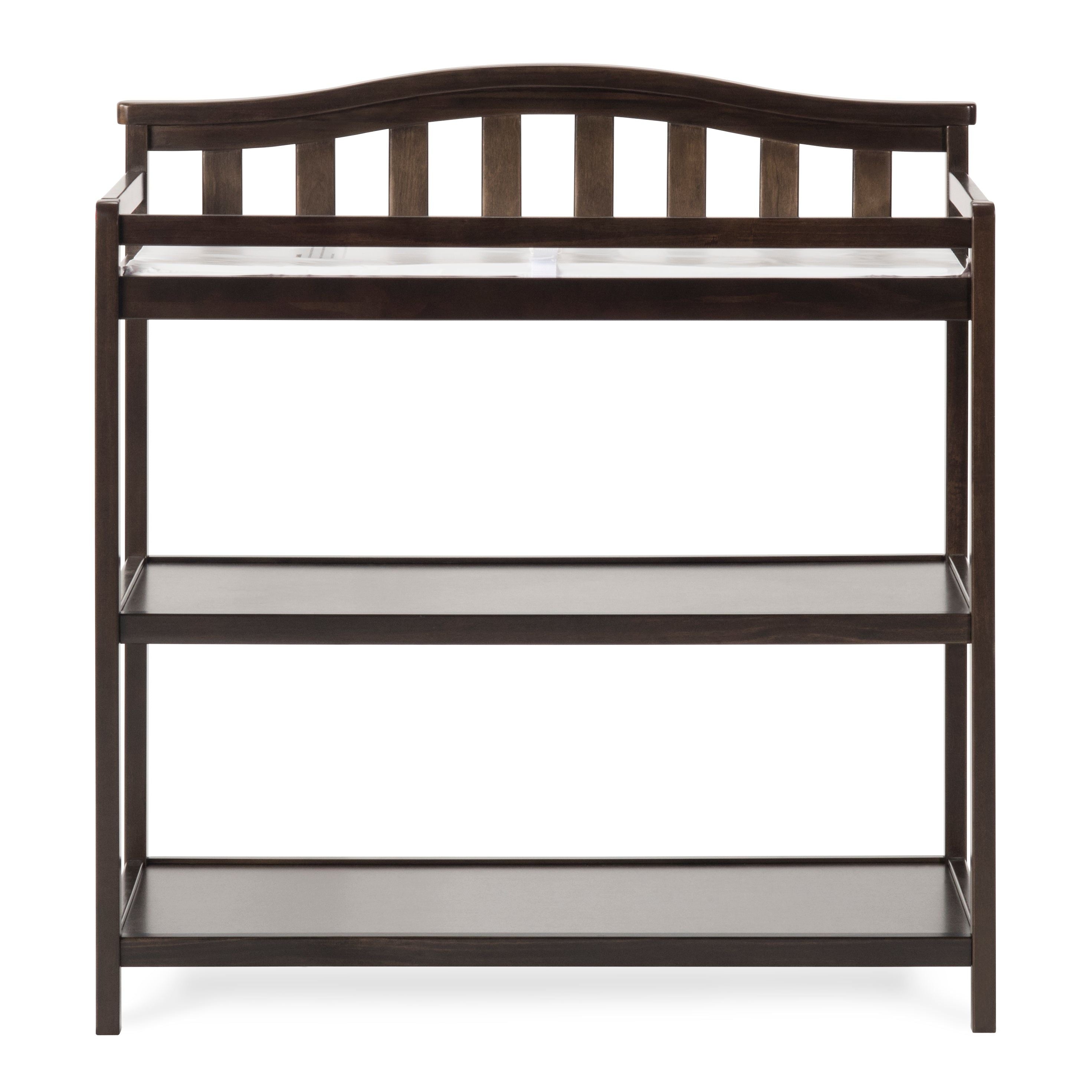 Arch Top Baby Changing Table, Slate