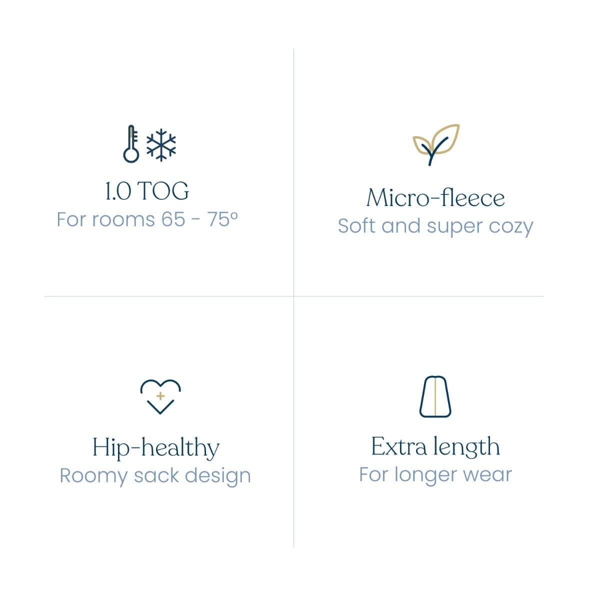 Wearable Blanket Micro-fleece Tog 1.0