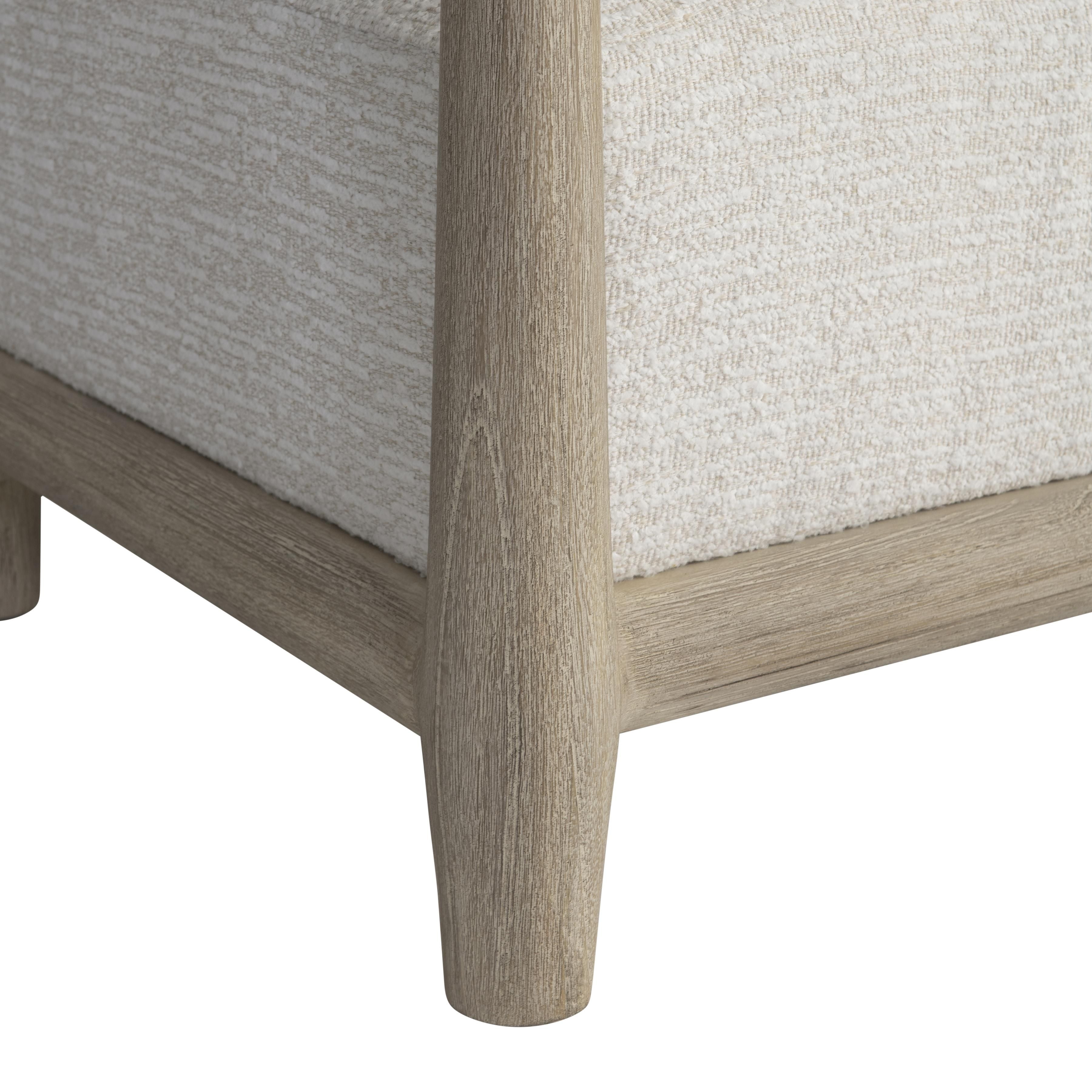 Bernhardt Layton Outdoor Chair with Teak Frame and Upholstered Back