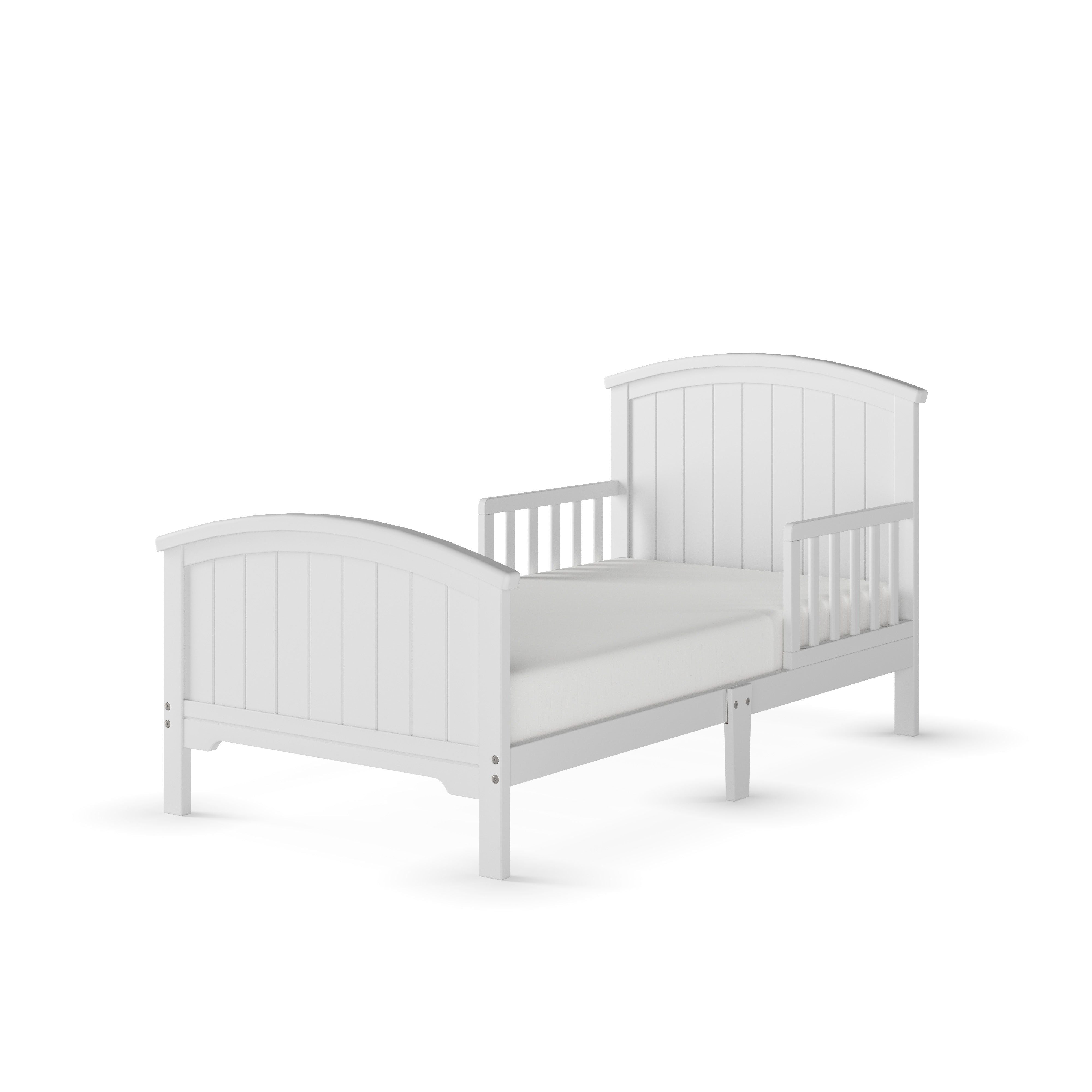 Hampton Toddler Bed, Matte White