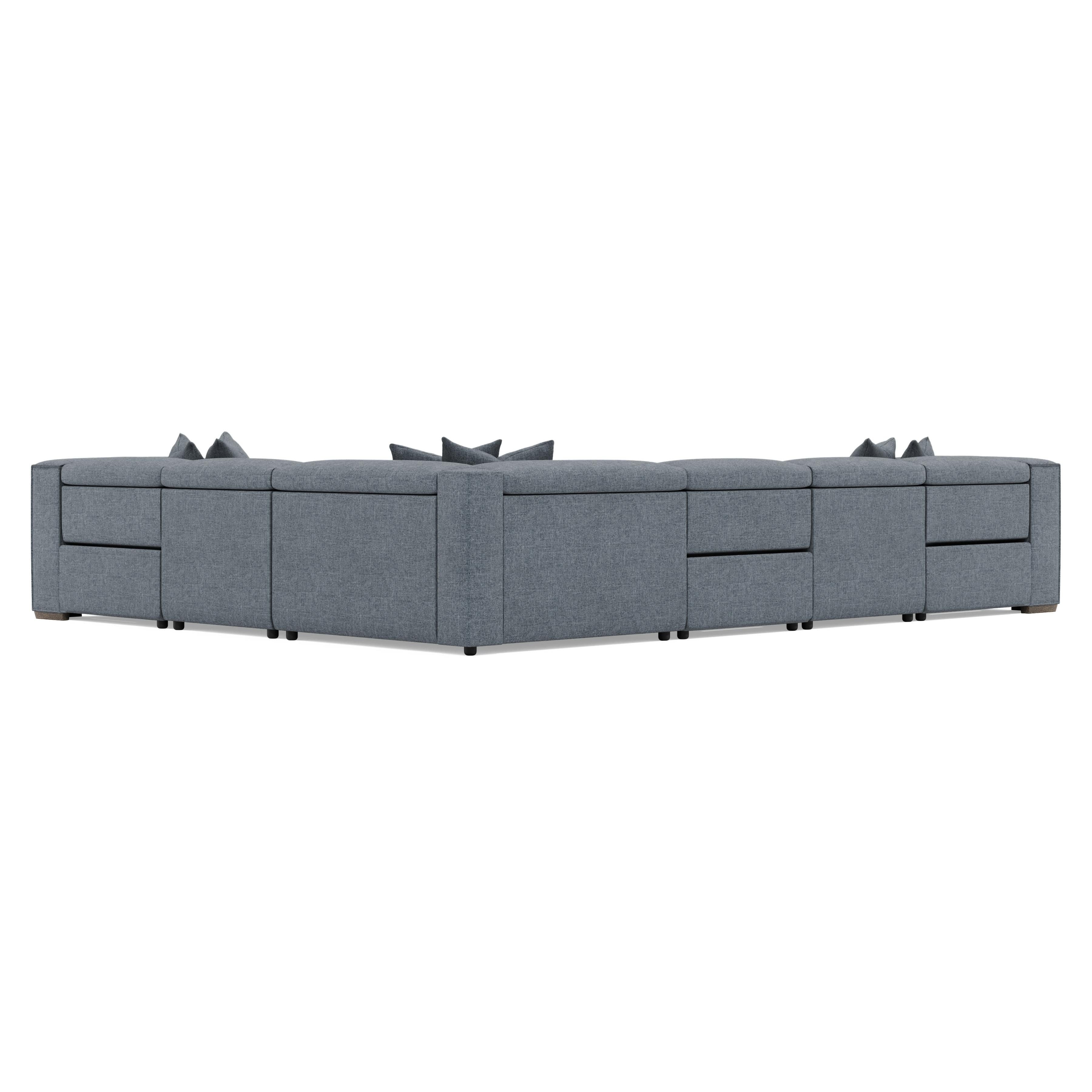 Bernhardt Bliss Fabric Power Motion Sectional