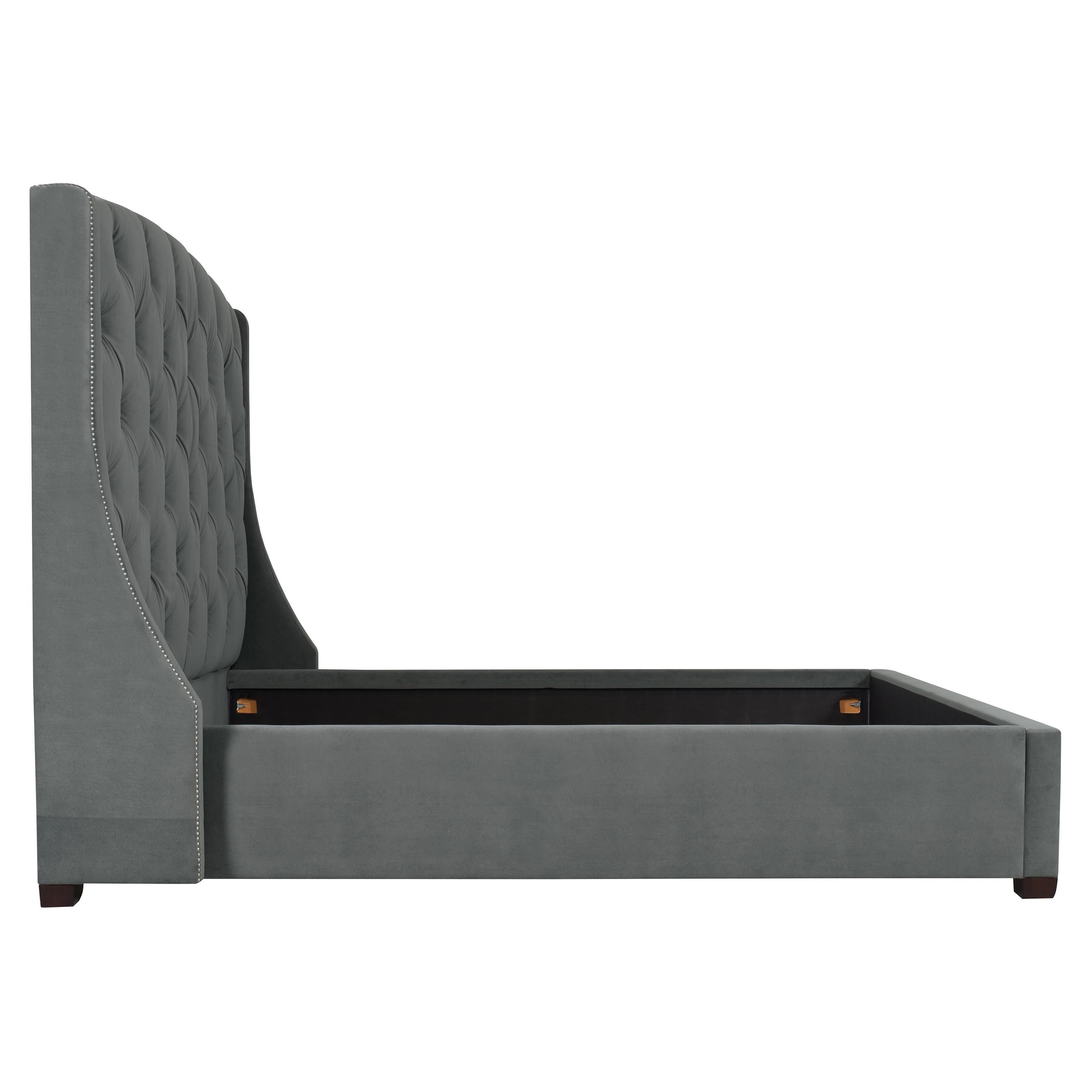 Bernhardt Furniture – Jordan Fabric Storage Shelter Bed King