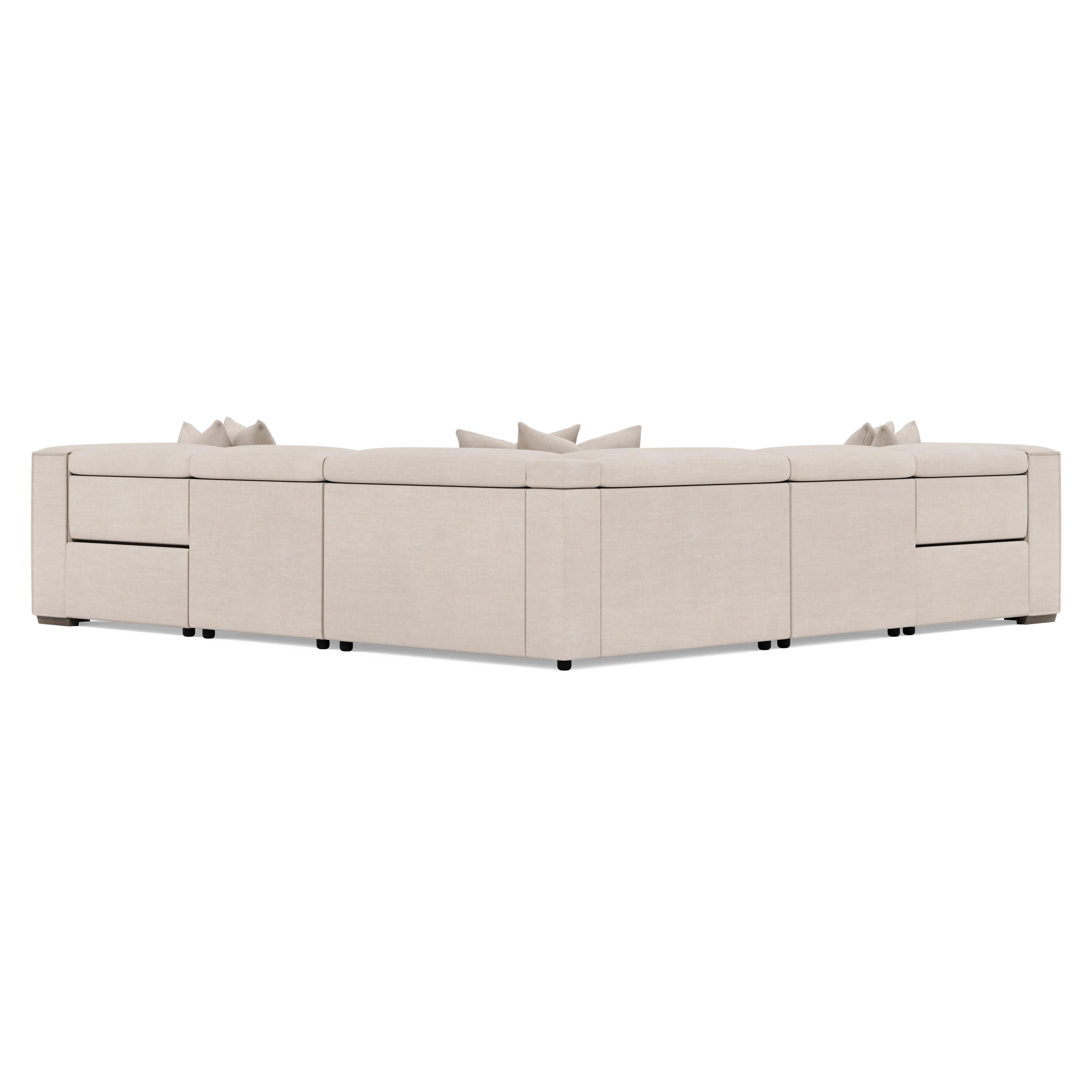 Bernhardt Furniture Bliss Fabric Power Motion Sectional