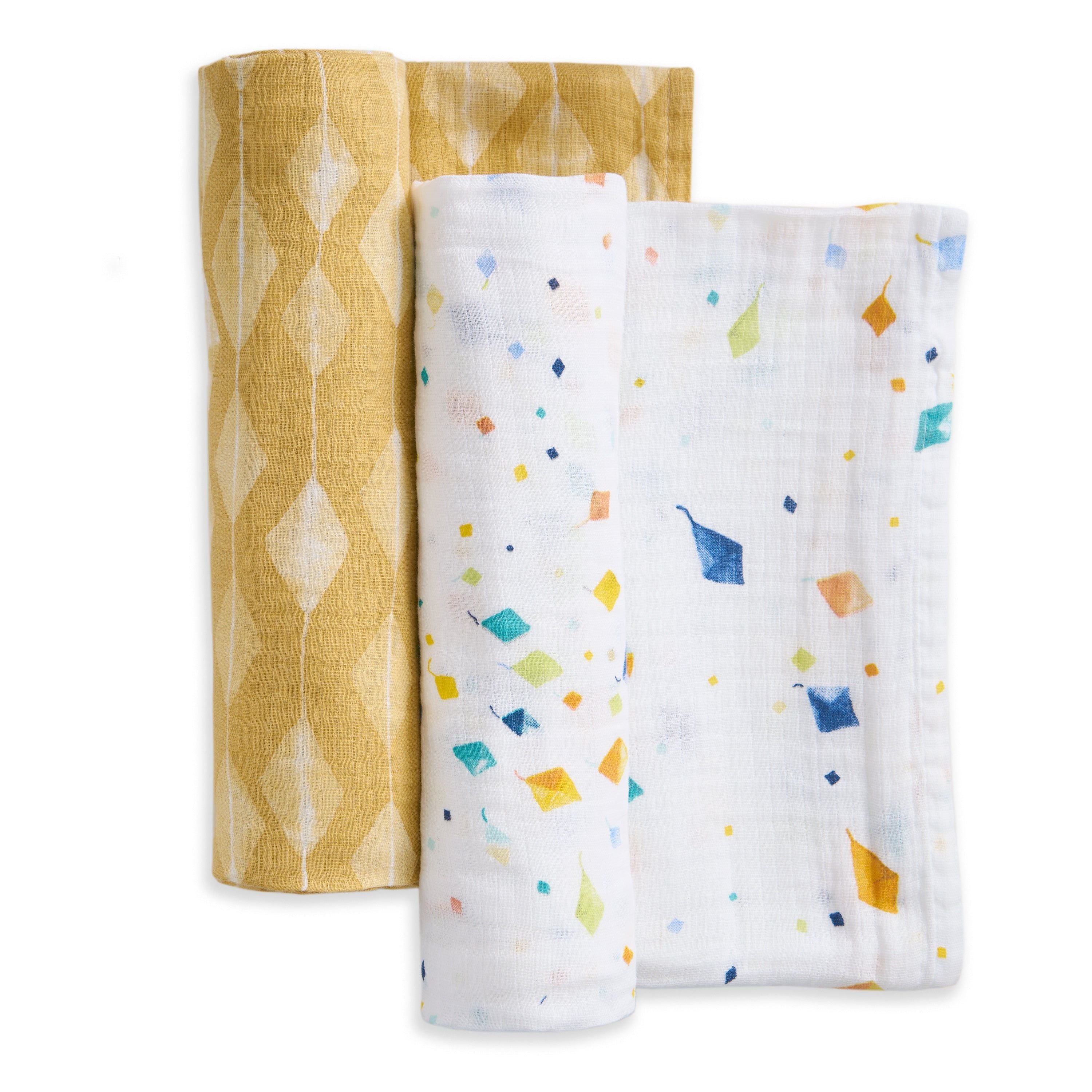 Essentials Cotton Muslin Swaddle Blanket 2 Pack