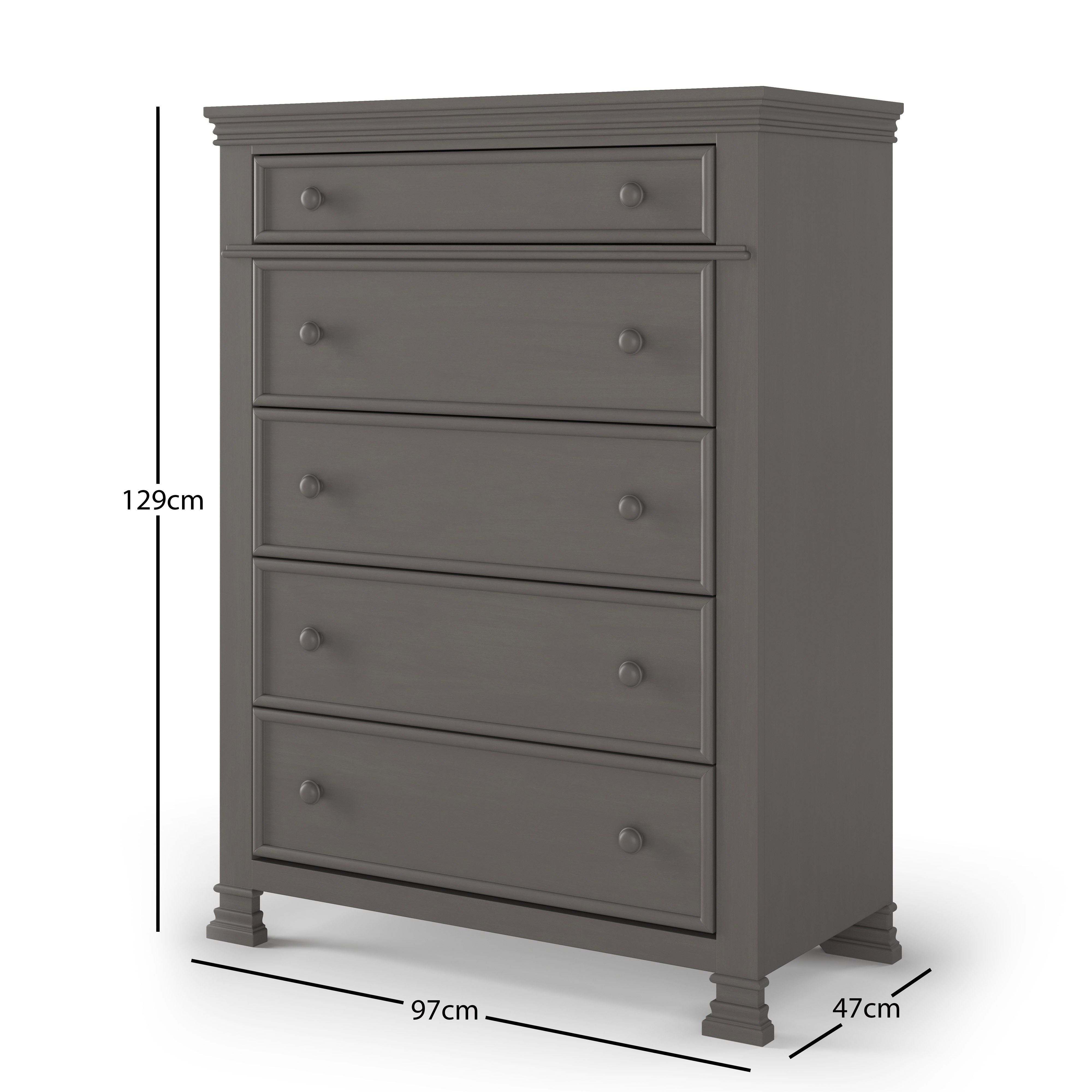 Westgate 5-Drawer Chest, Chelsea Gray