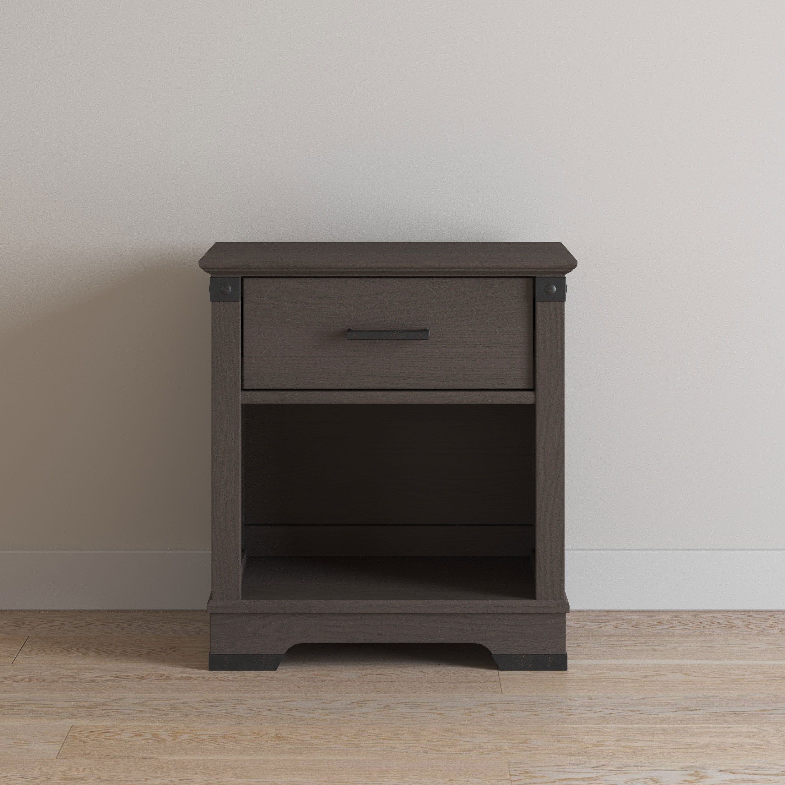Redmond Nightstand, Dapper Gray