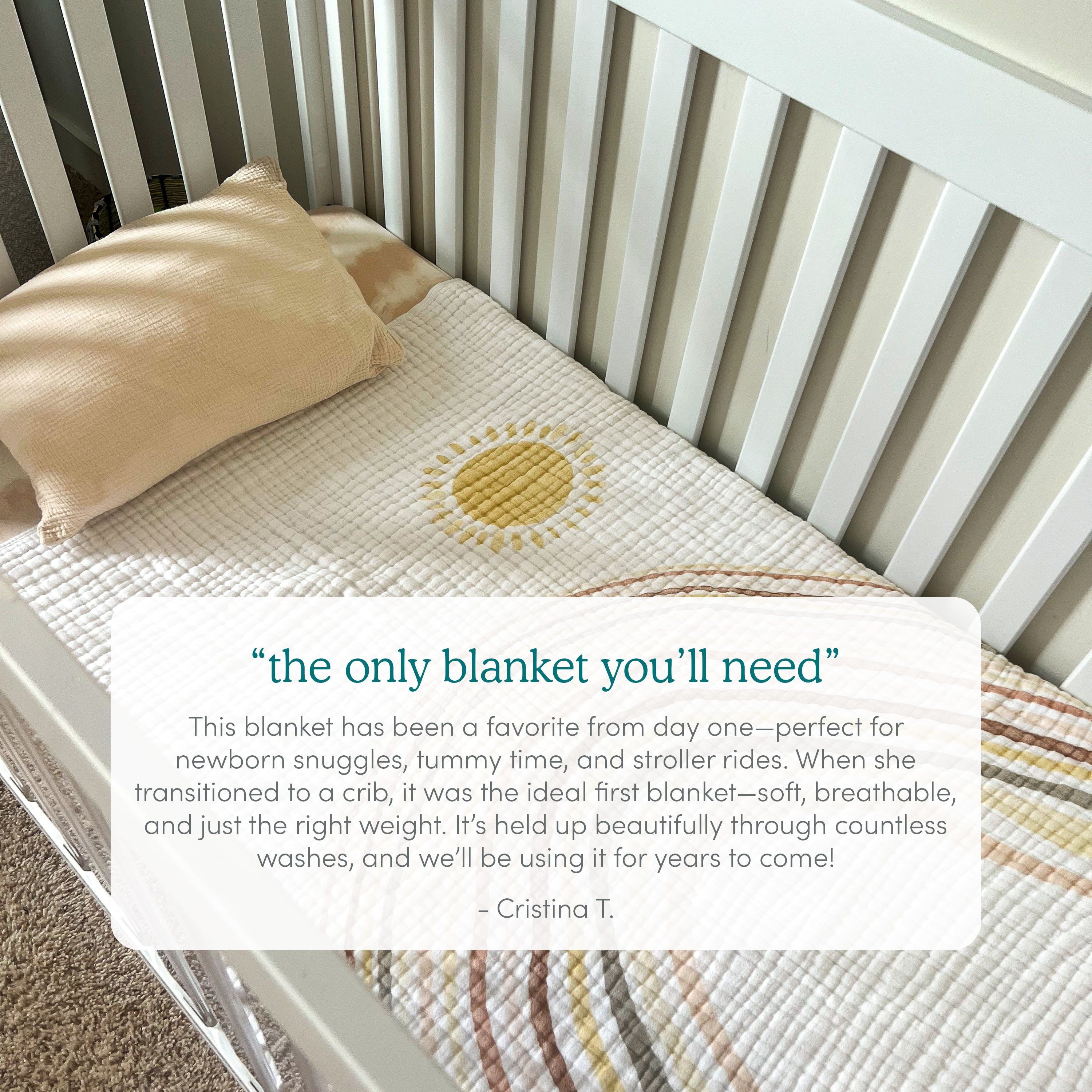 Boutique Iconic Cotton Muslin Dream Blanket