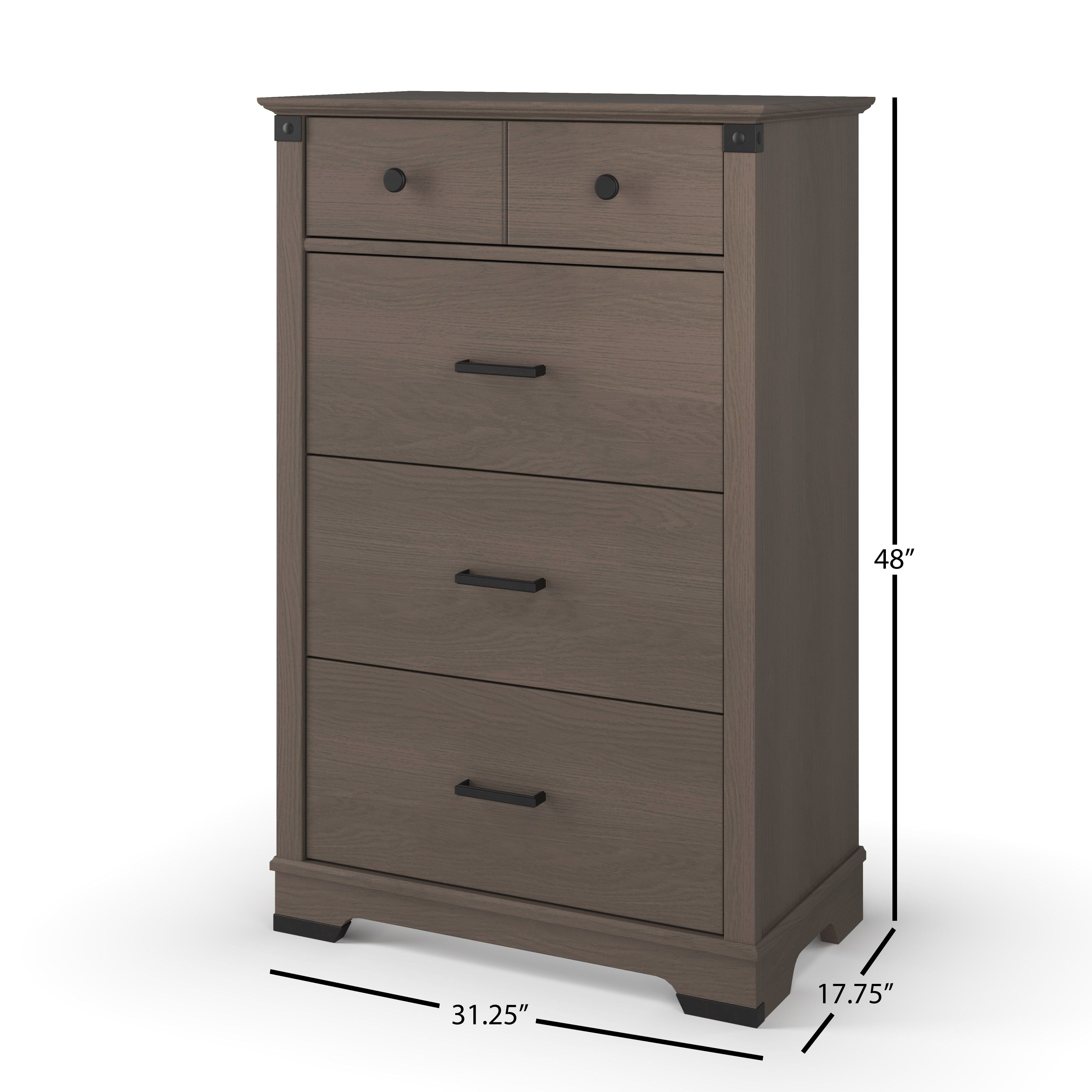 Redmond 4 Drawer Chest, Dapper Gray