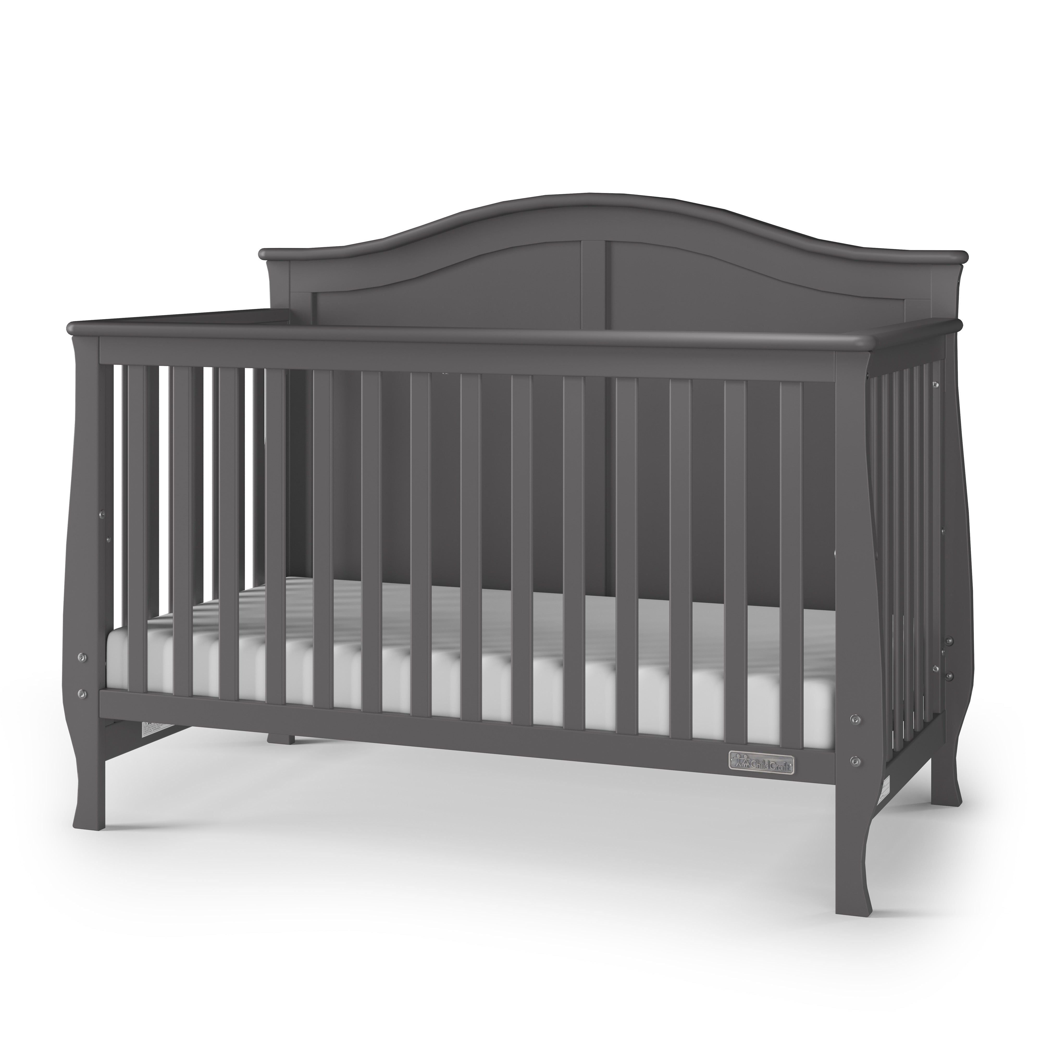 Camden 4-in-1 Convertible Crib, Cool Grey