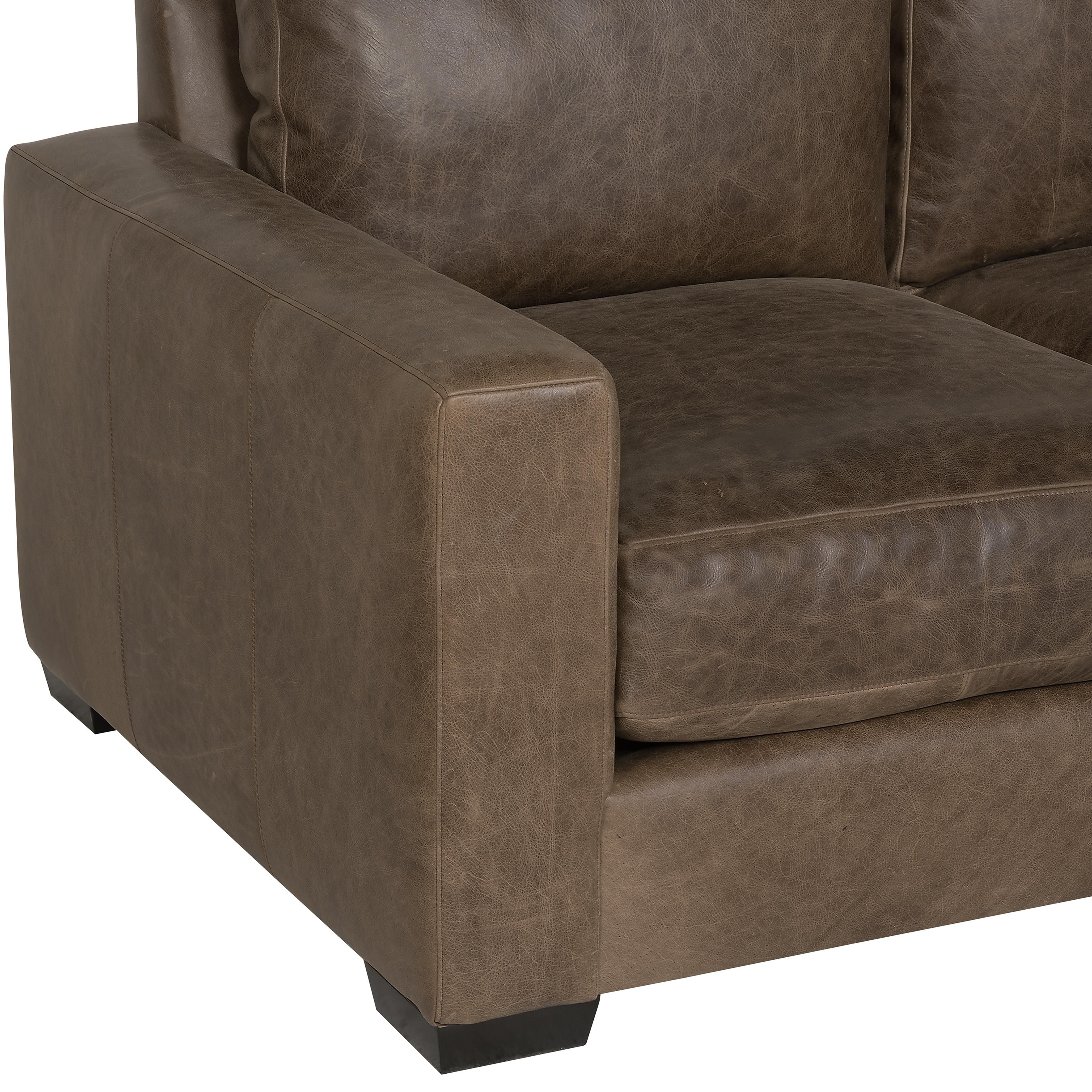 Bernhardt Furniture Dawkins Leather Loveseat