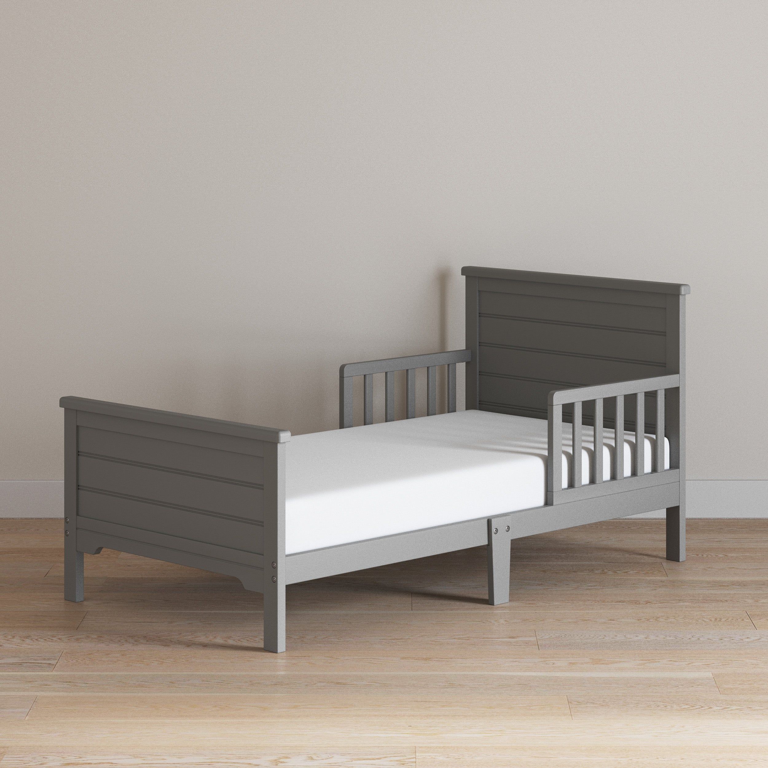 Woodland Toddler Bed, Brushed Pebble