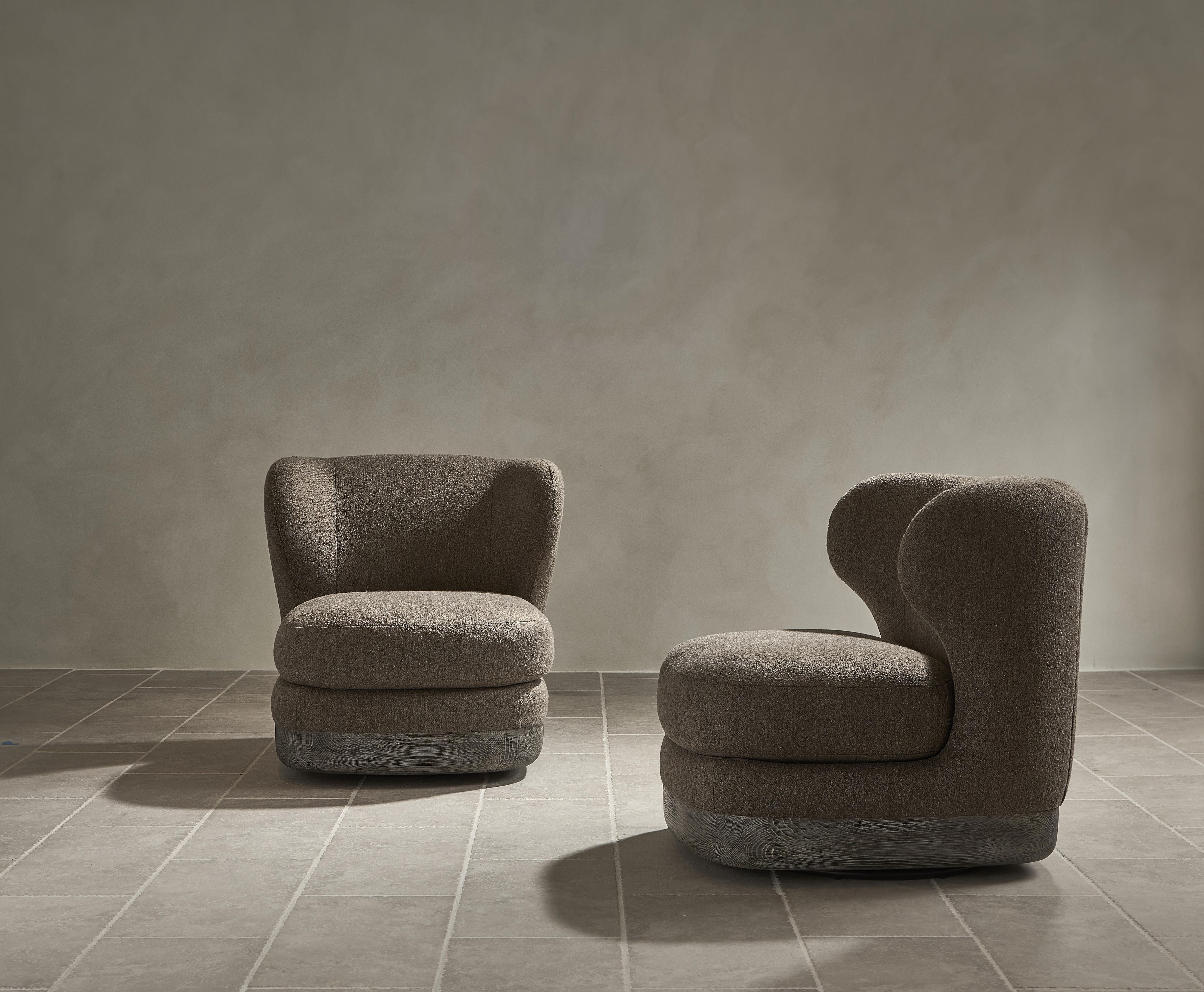 Bernhardt Beck Fabric Swivel Chair