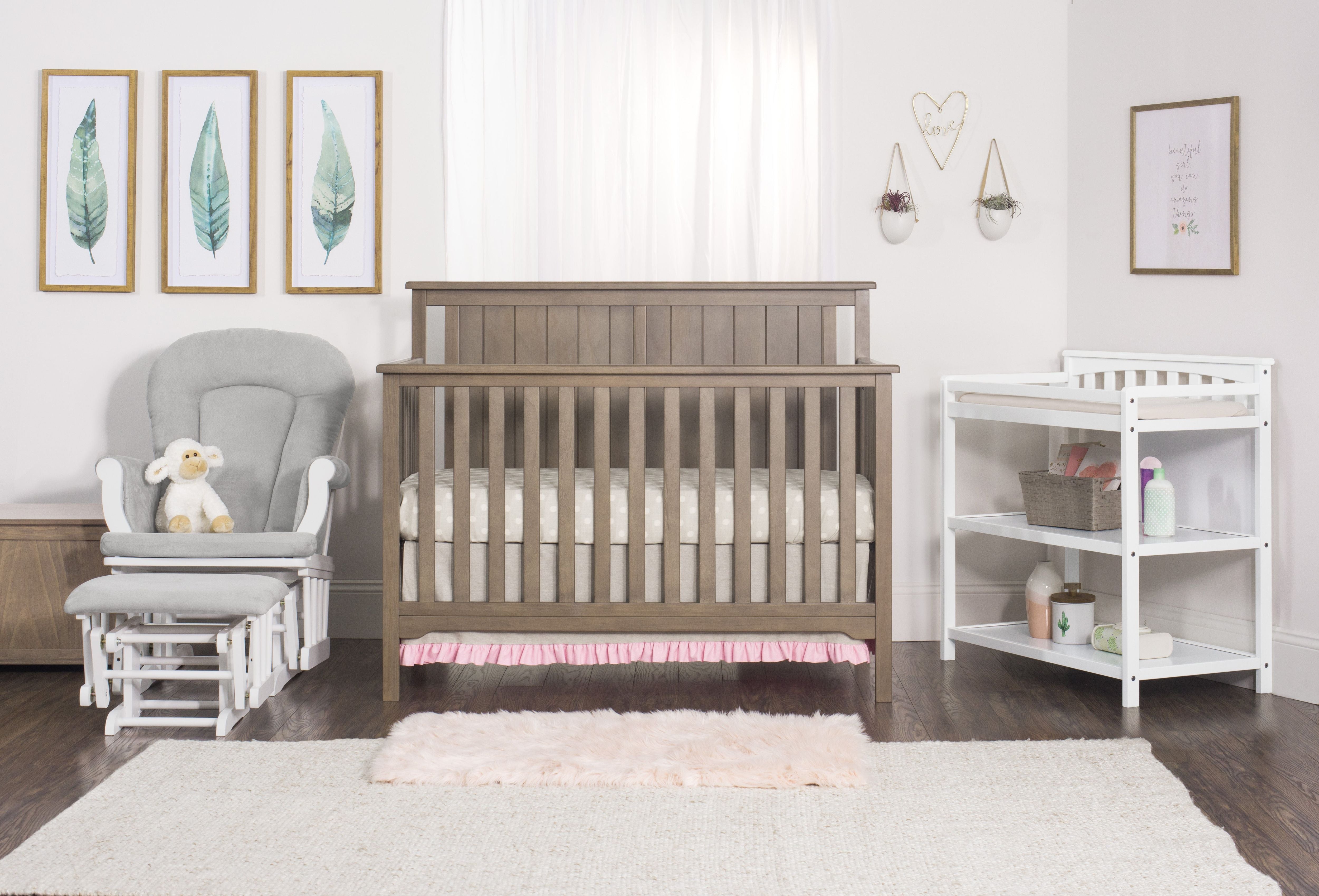 Flat Top Baby Changing Table, Matte White