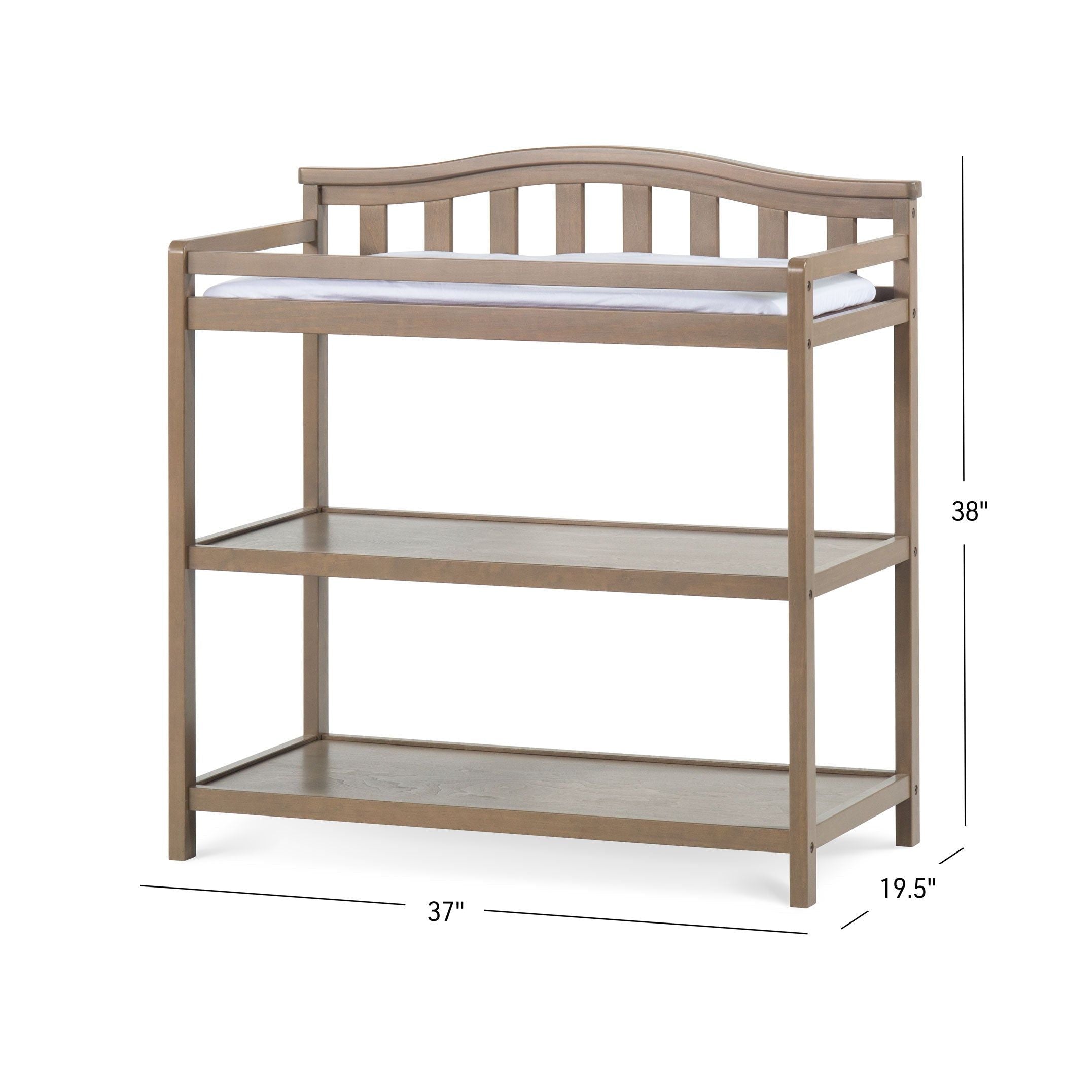 Arch Top Baby Changing Table - Dusty Heather