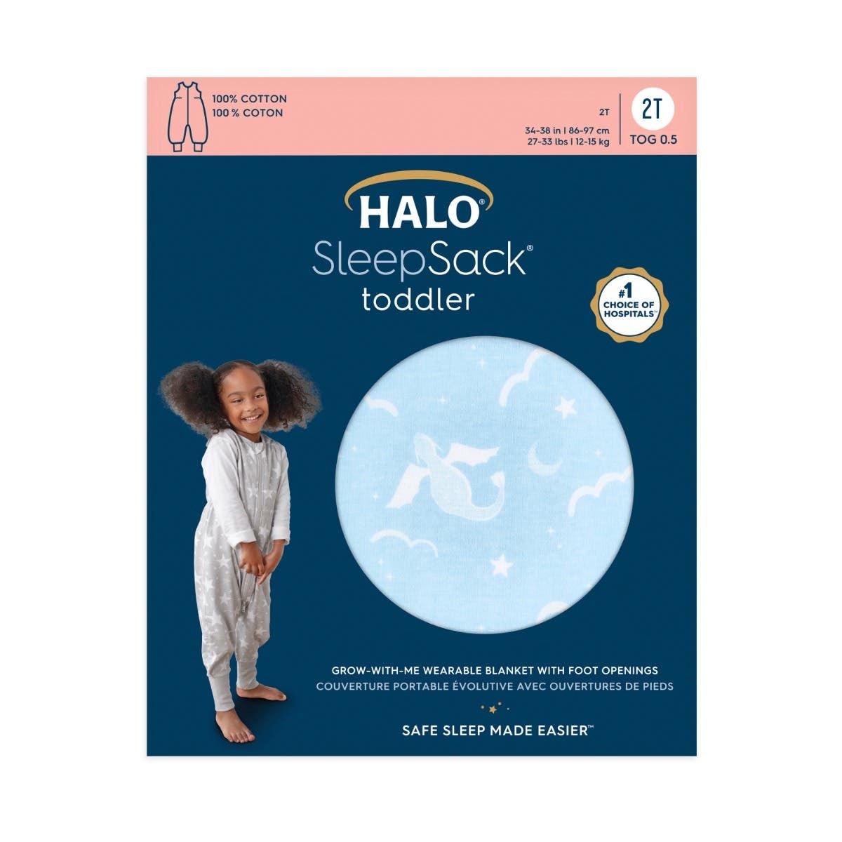 Toddler 100% Cotton Tog 0.5 Sleepsack