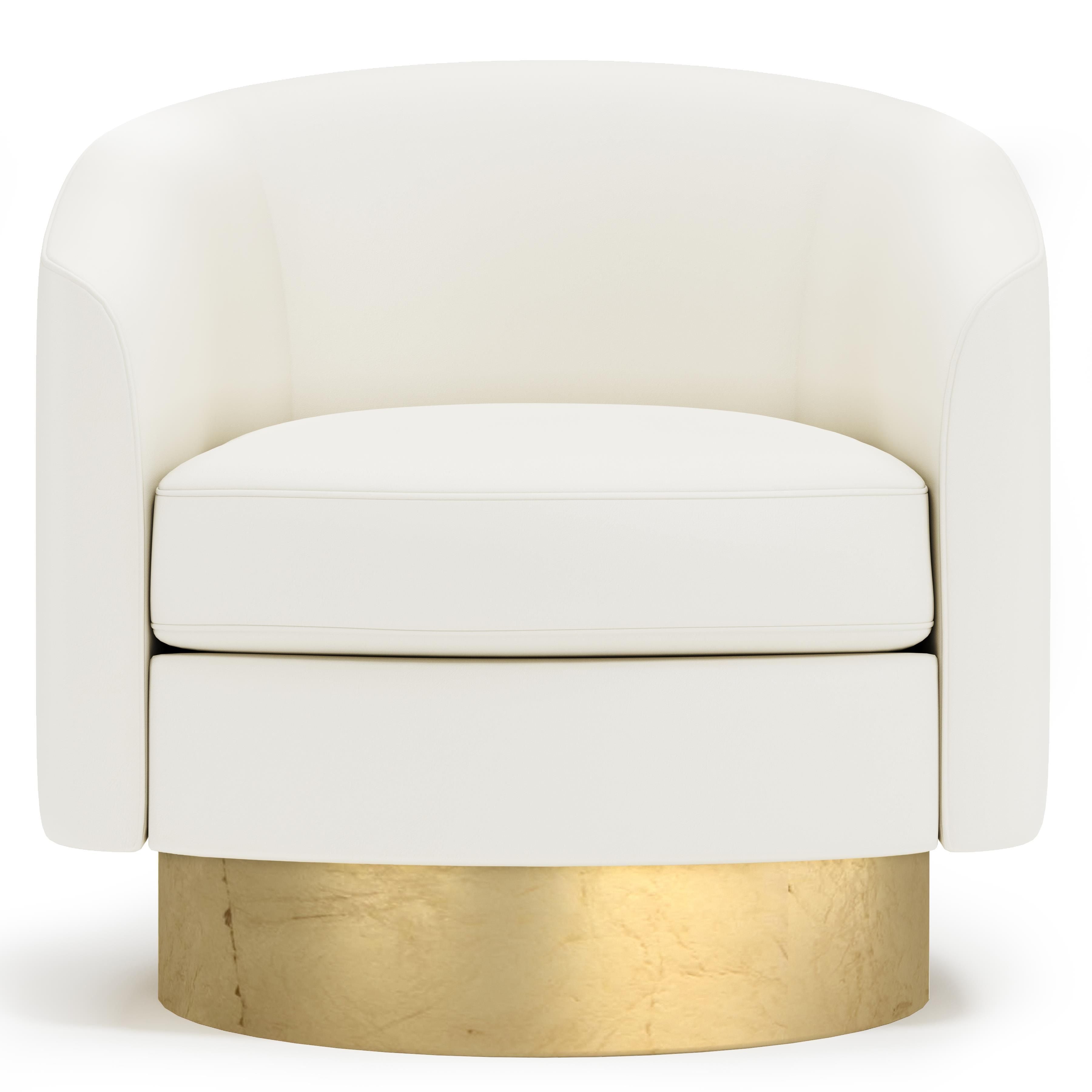 Bernhardt Furniture – Camino Leather Swivel Chair