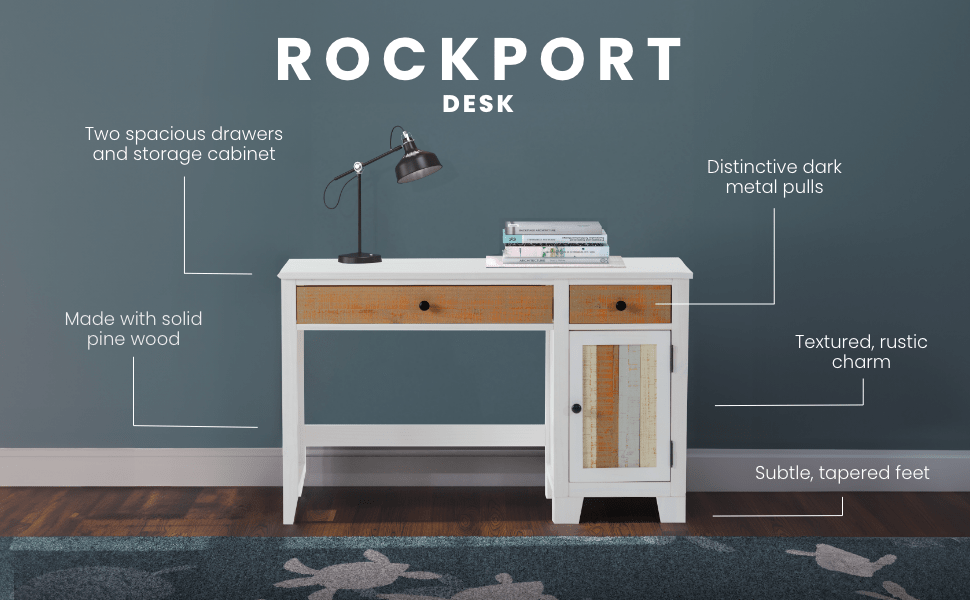 Rockport Desk - Sandstone